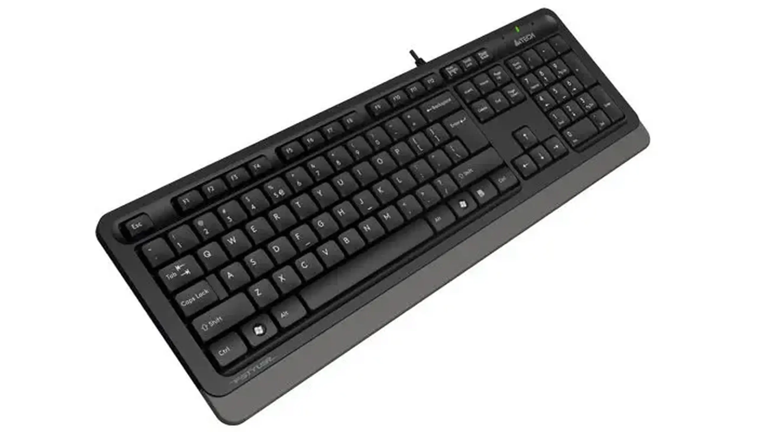 Tastatură A4Tech FK10, Cu fir, Negru/Gri