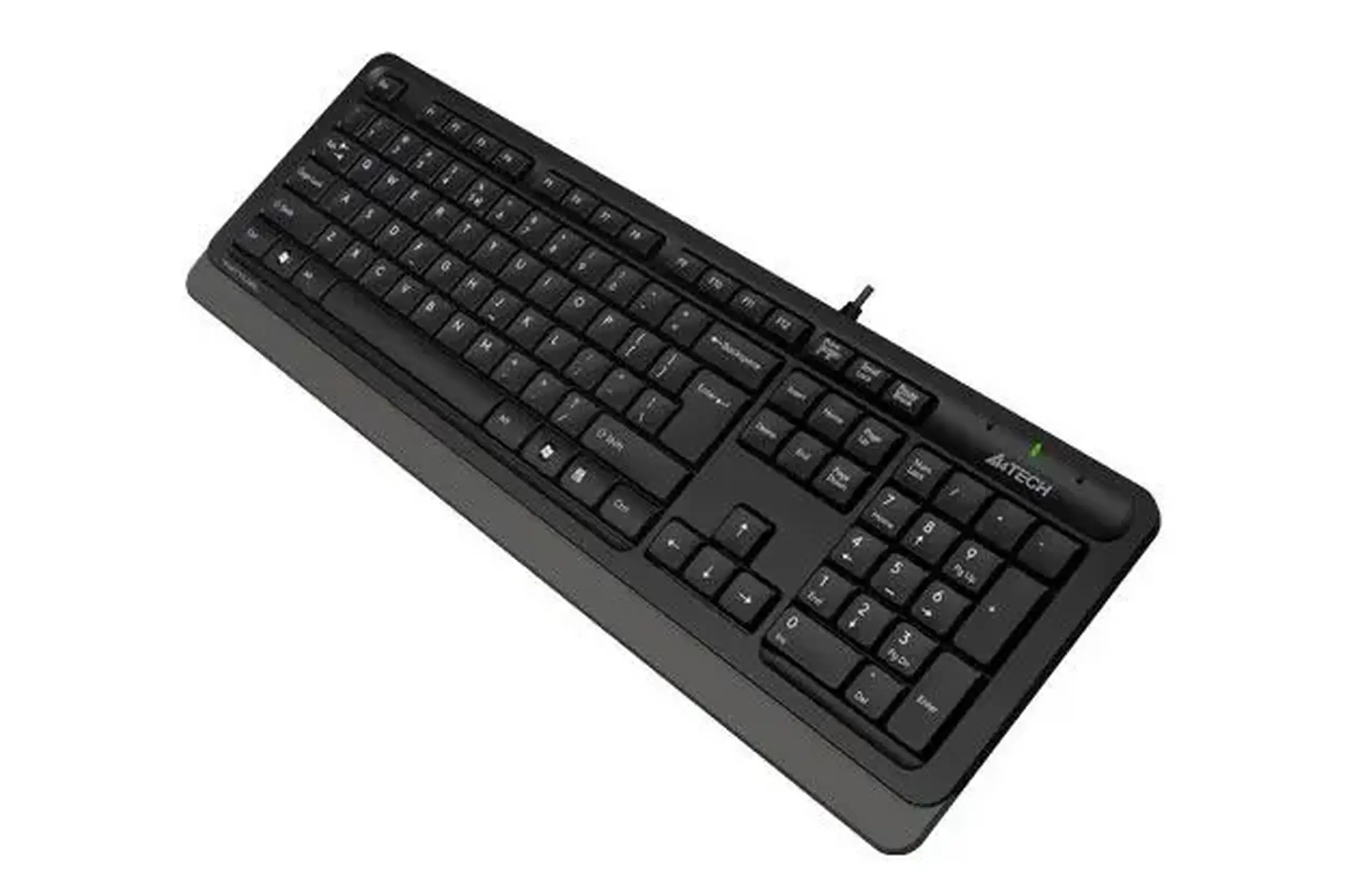 Tastatură A4Tech FK10, Cu fir, Negru/Gri