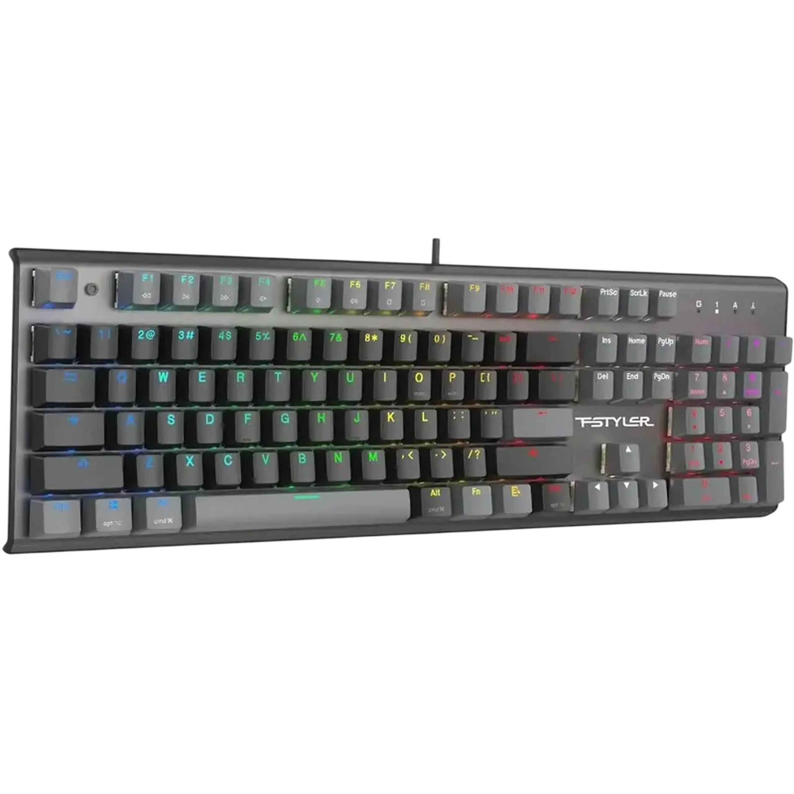 Tastatură A4Tech FS100, Cu fir, Stone Black