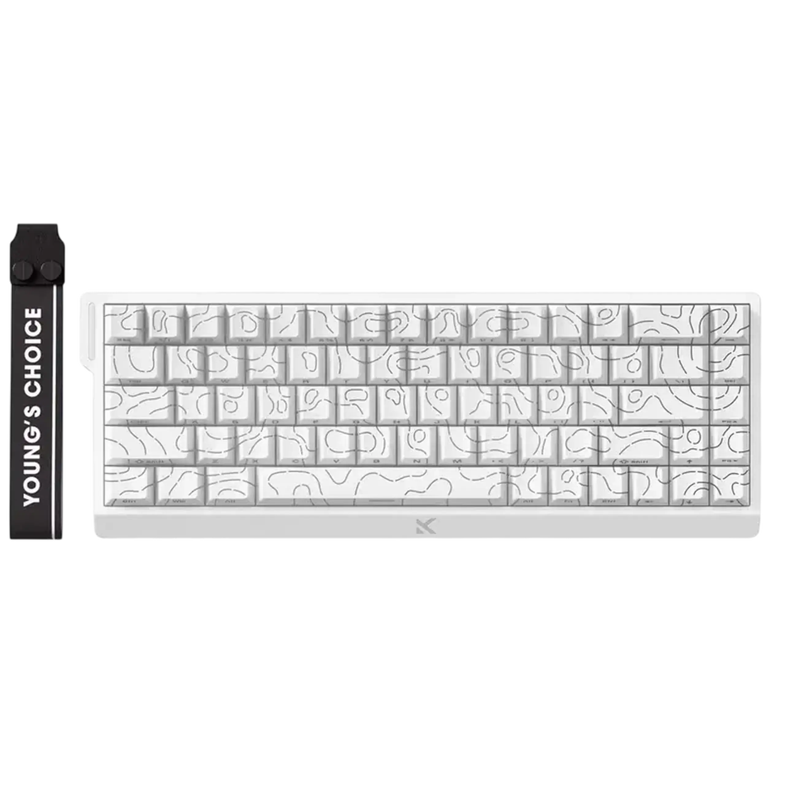 Tastatură MCHOSE Ace 68 E-Sport, Cu fir, White Topographic