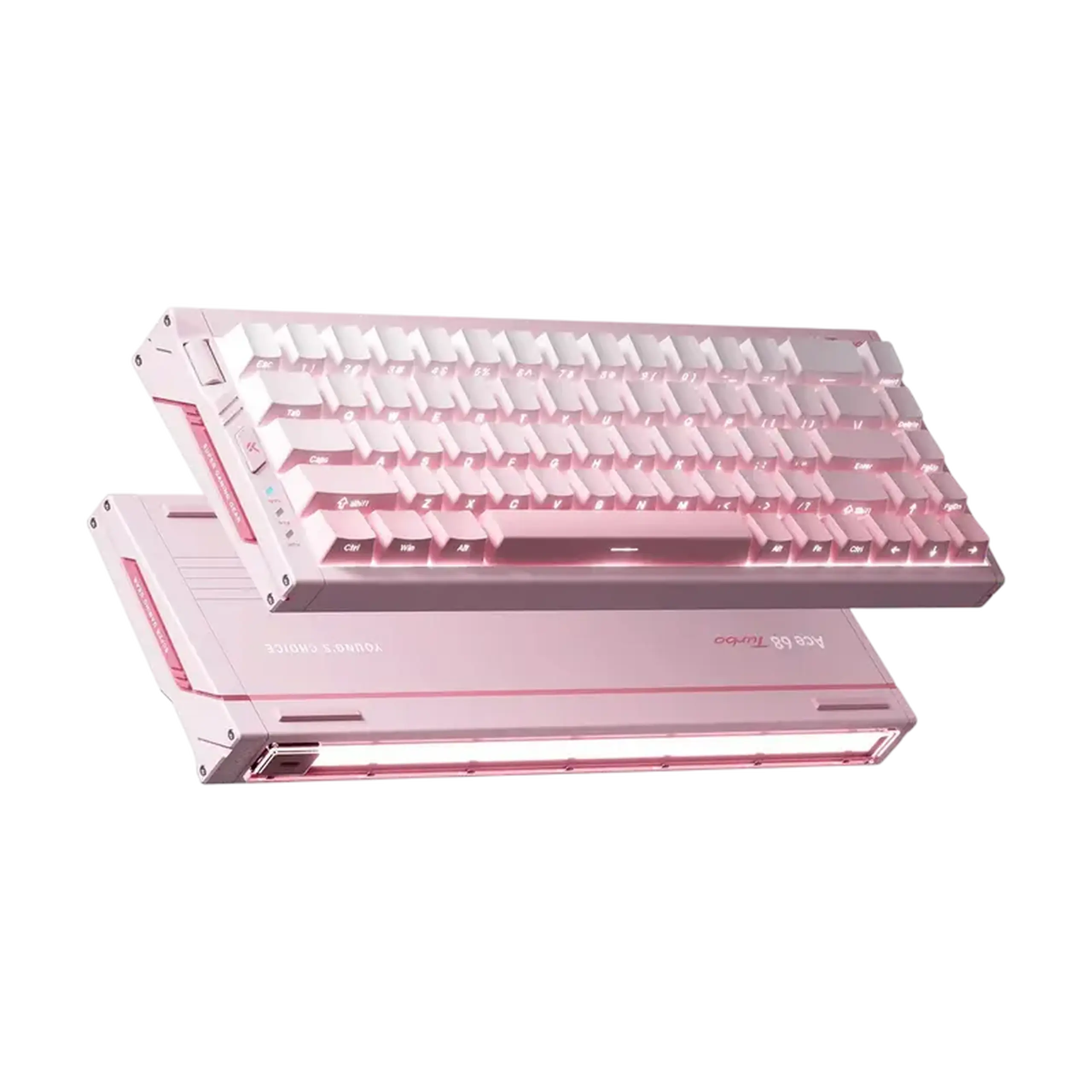 Tastatură MCHOSE Ace 68 Turbo, Cu fir, Peachy Pink