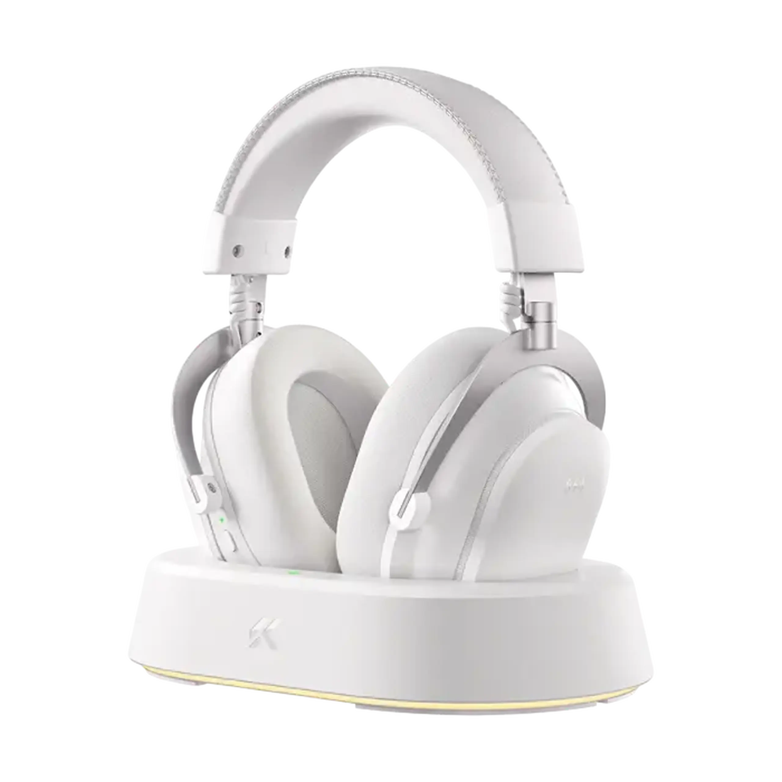 Căști gaming MCHOSE V9 Turbo Plus, Fără fir/Cu fir, Icy White