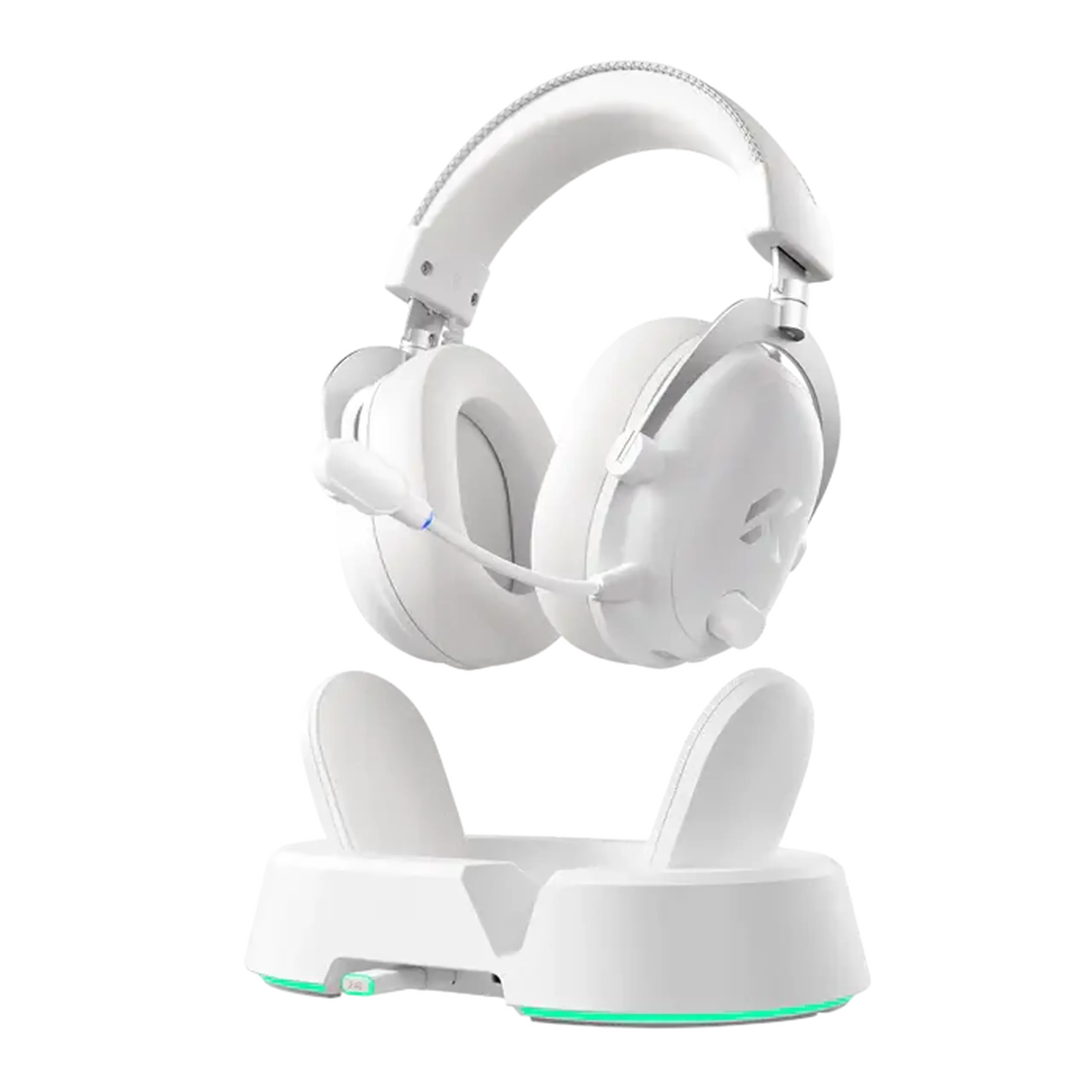 Căști gaming MCHOSE V9 Turbo Plus, Fără fir/Cu fir, Icy White