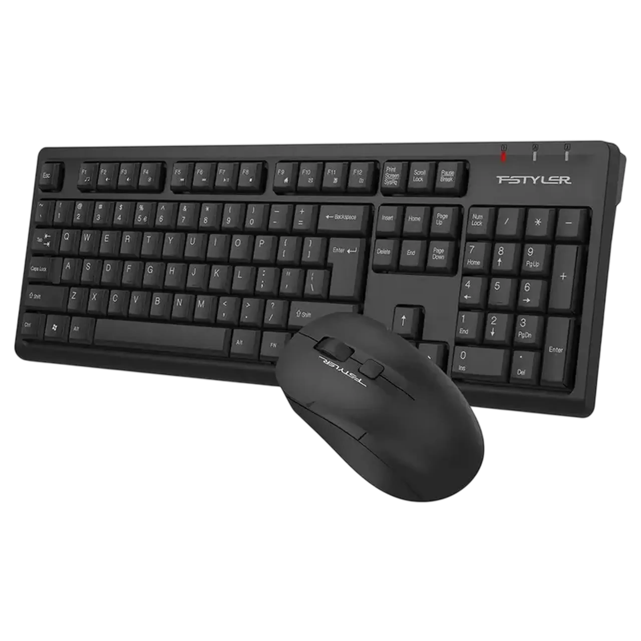 Set Tastatură + Mouse A4Tech FG1200, Fără fir, Negru