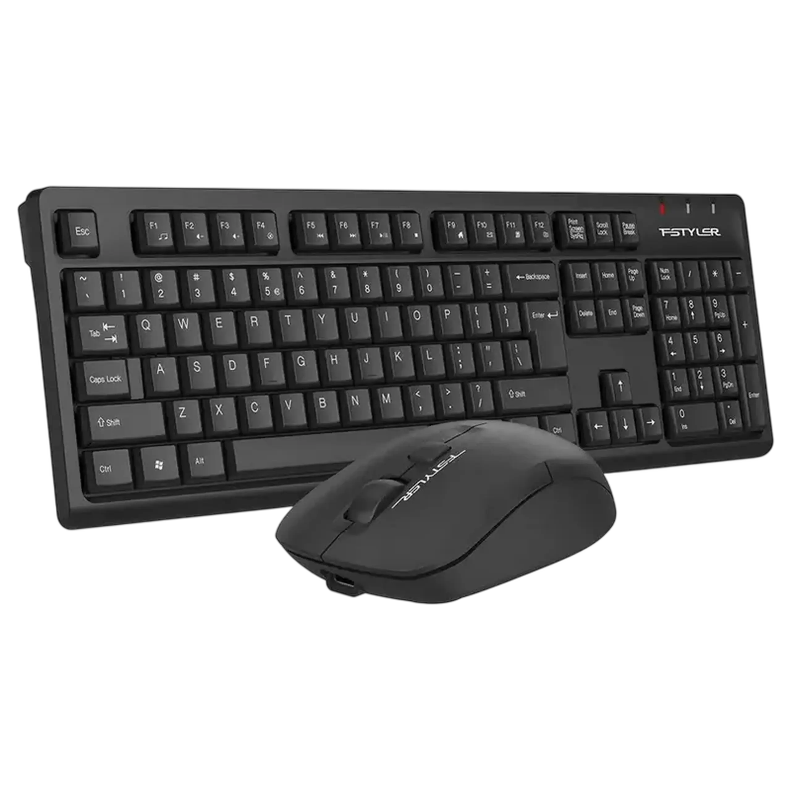 Set Tastatură + Mouse A4Tech FG1200, Fără fir, Negru