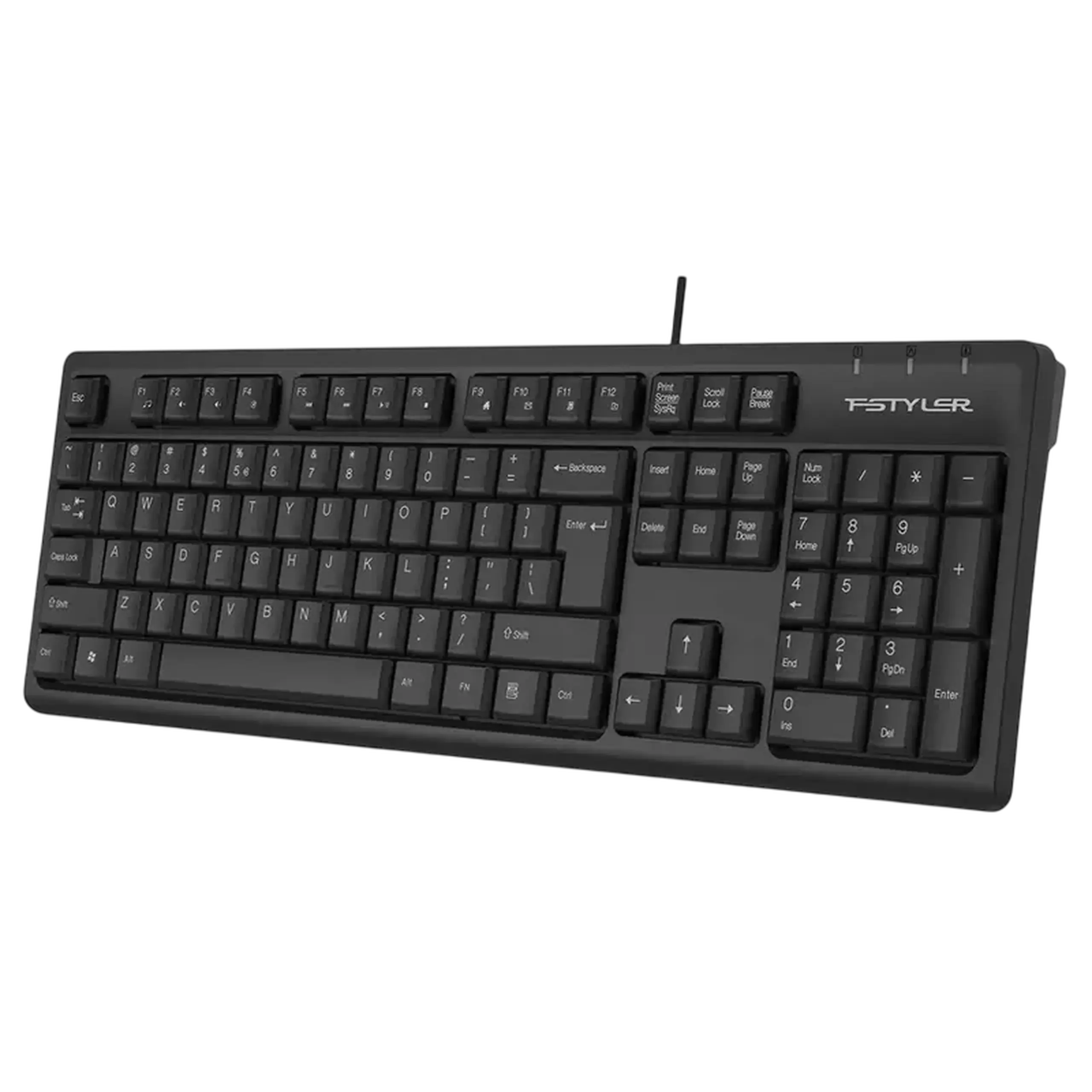 Tastatură A4Tech FK12, Cu fir, Negru