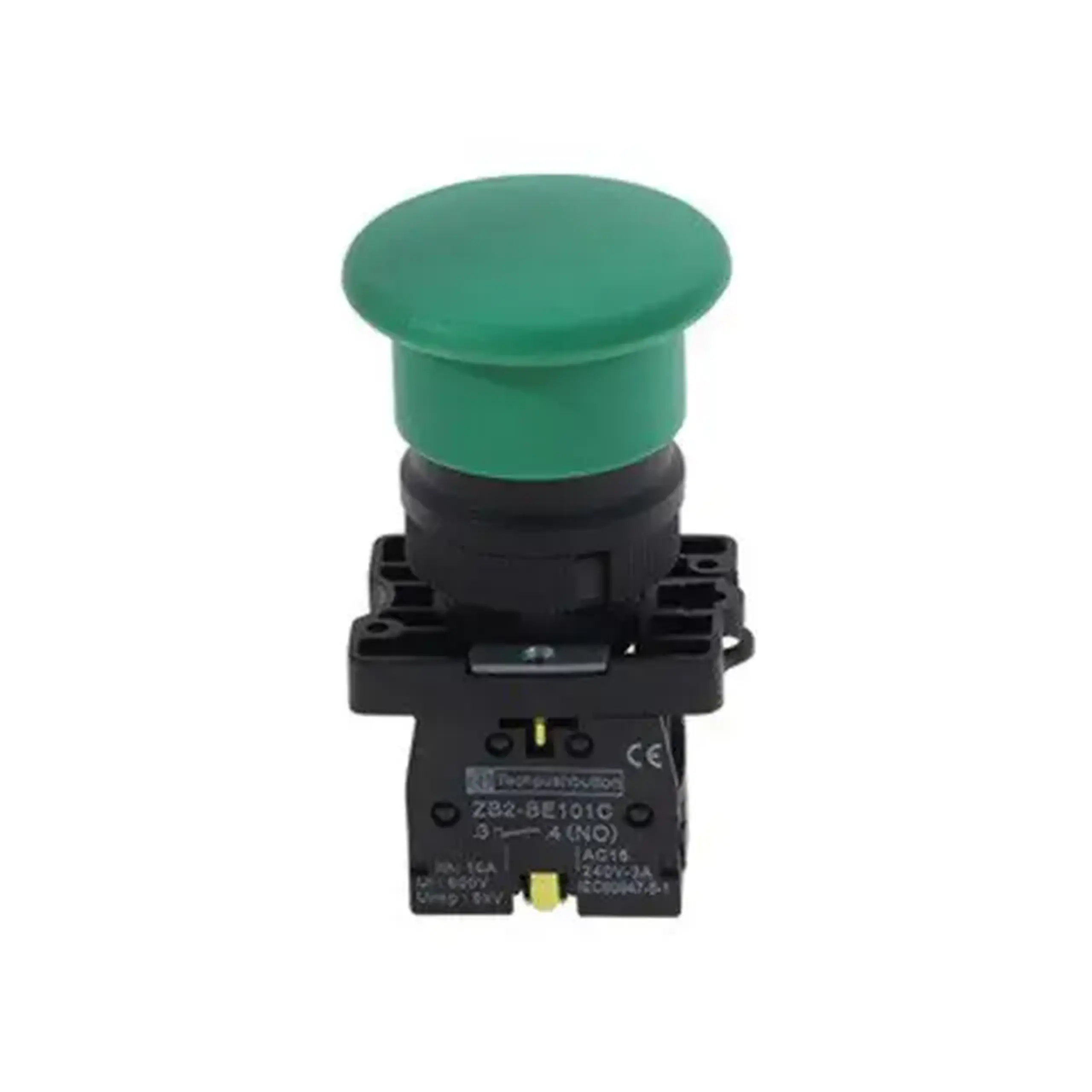 Buton ciupercă cu fixare Himel HLAY5 1P 380 V 6 A IP40 verde