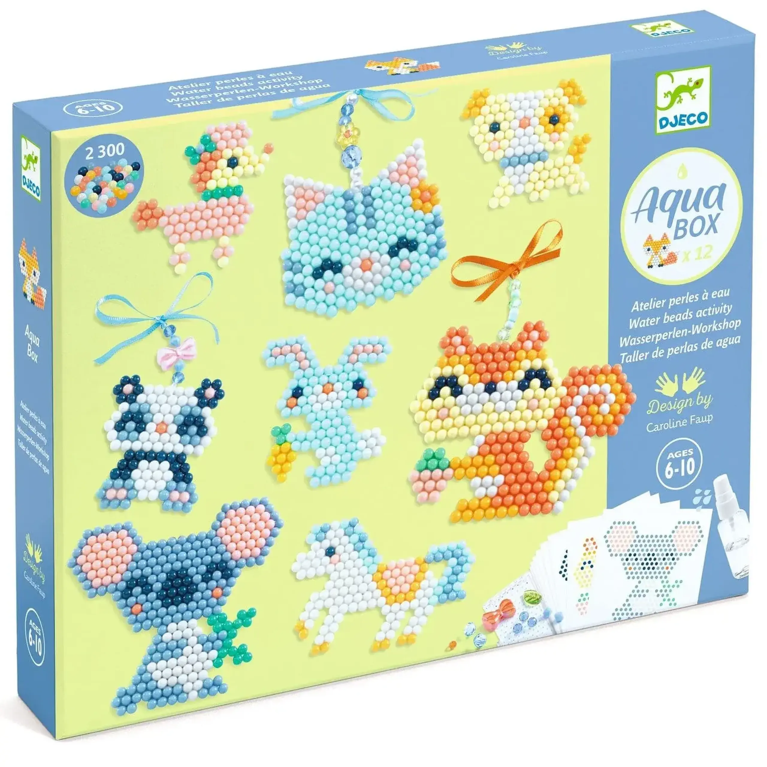 Set cu mărgele de apă Aqua Box Fourrures — Djeco