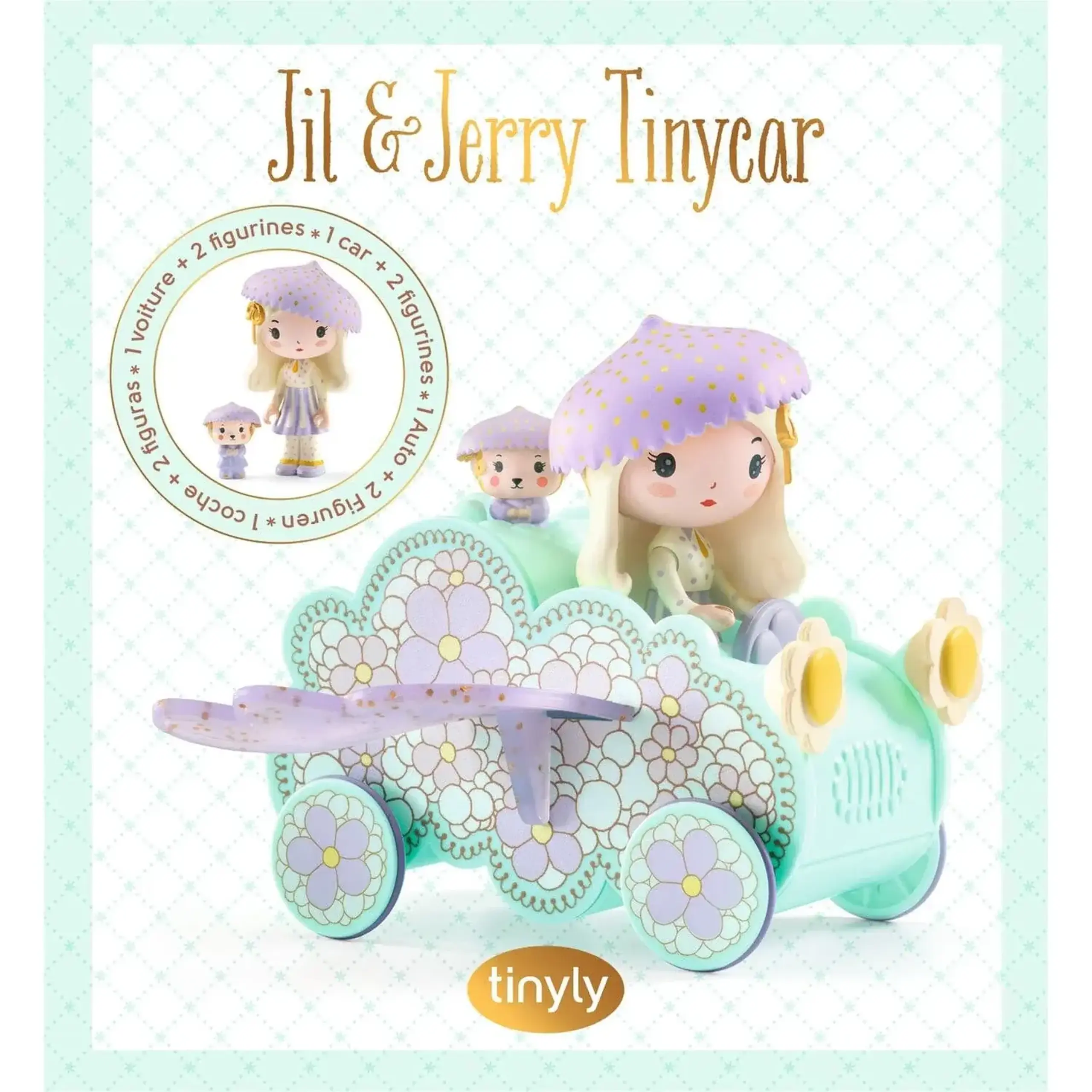 Playset Tinyly Jil & Jerry Tinycar — Djeco