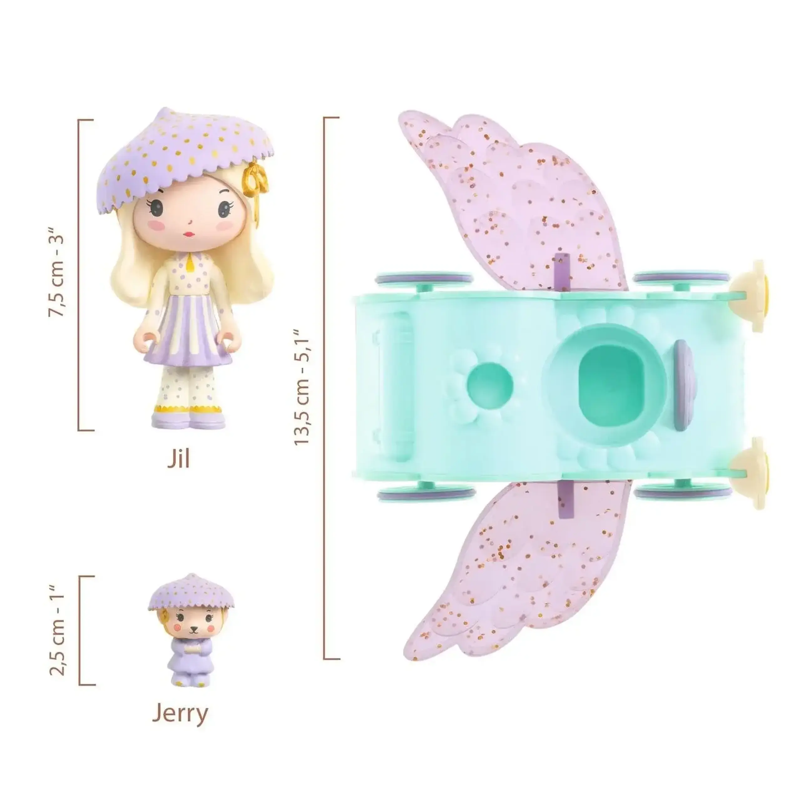 Playset Tinyly Jil & Jerry Tinycar — Djeco