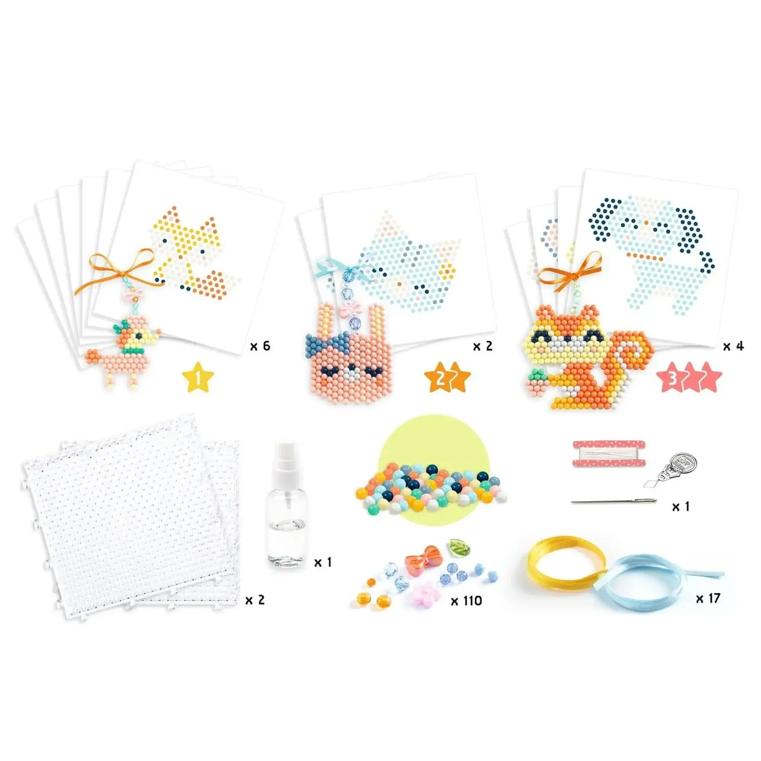 Set cu mărgele de apă Aqua Box Fourrures — Djeco
