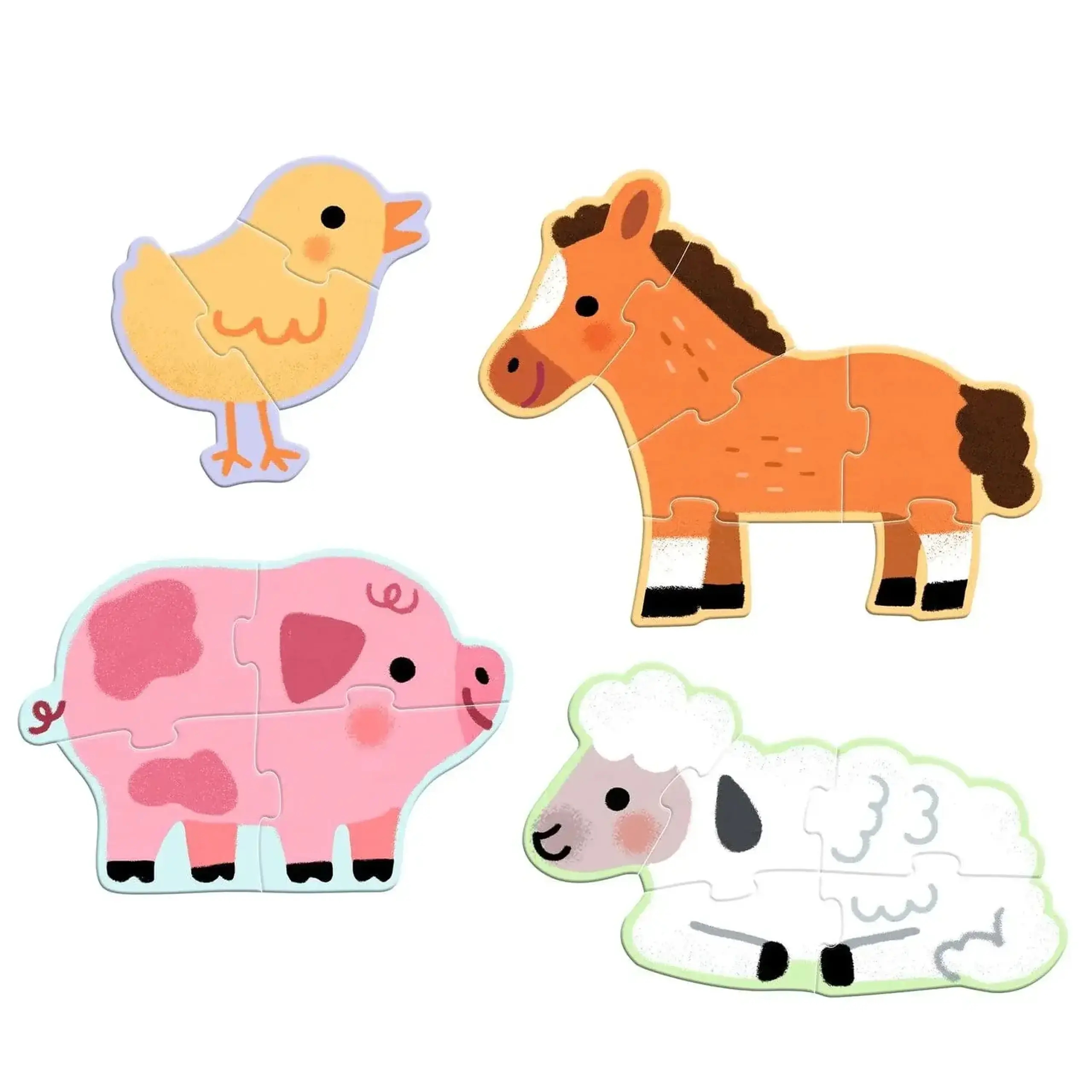Puzzle,,Animale de la ferma "