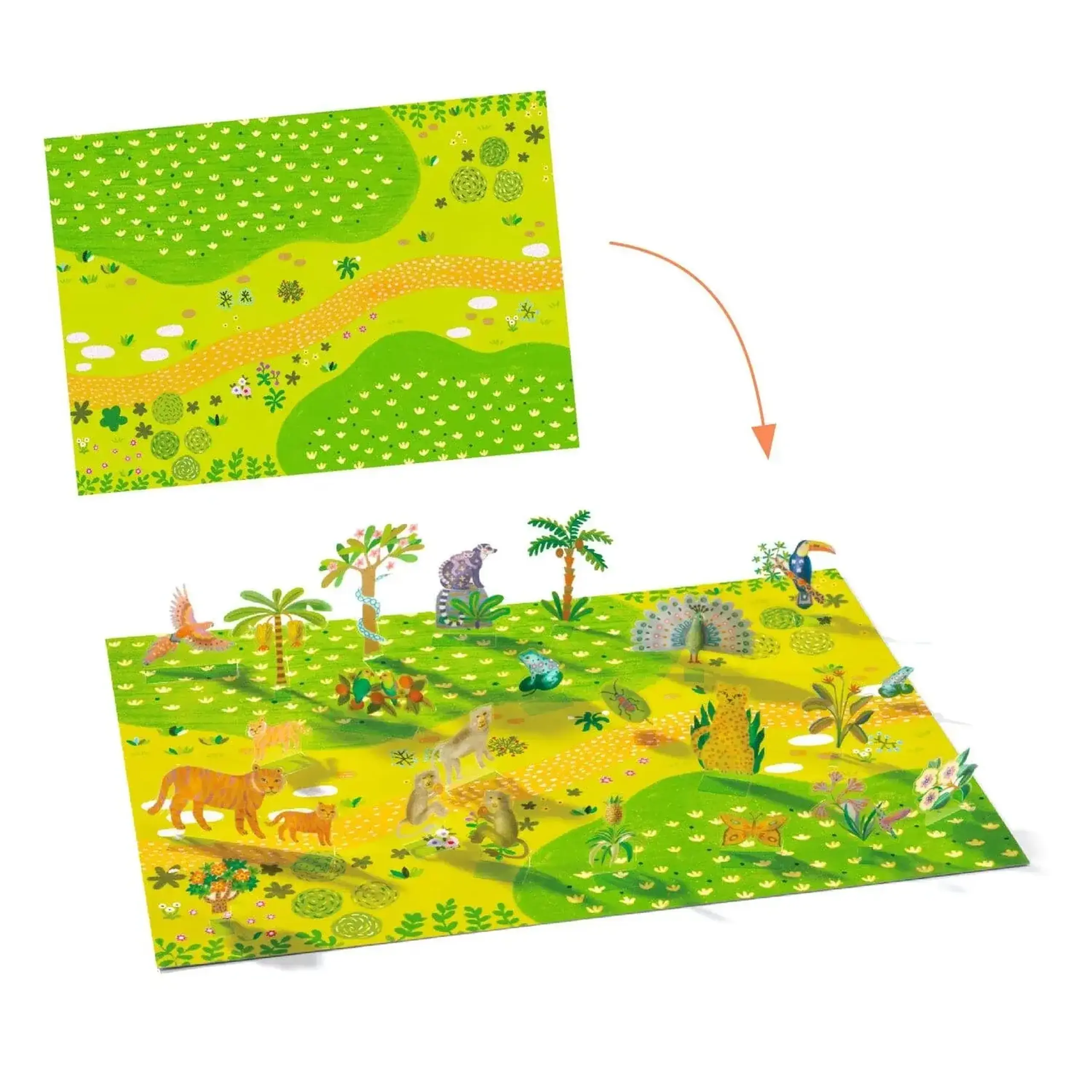 Stickere 3D reutilizabile „Animale” — Djeco