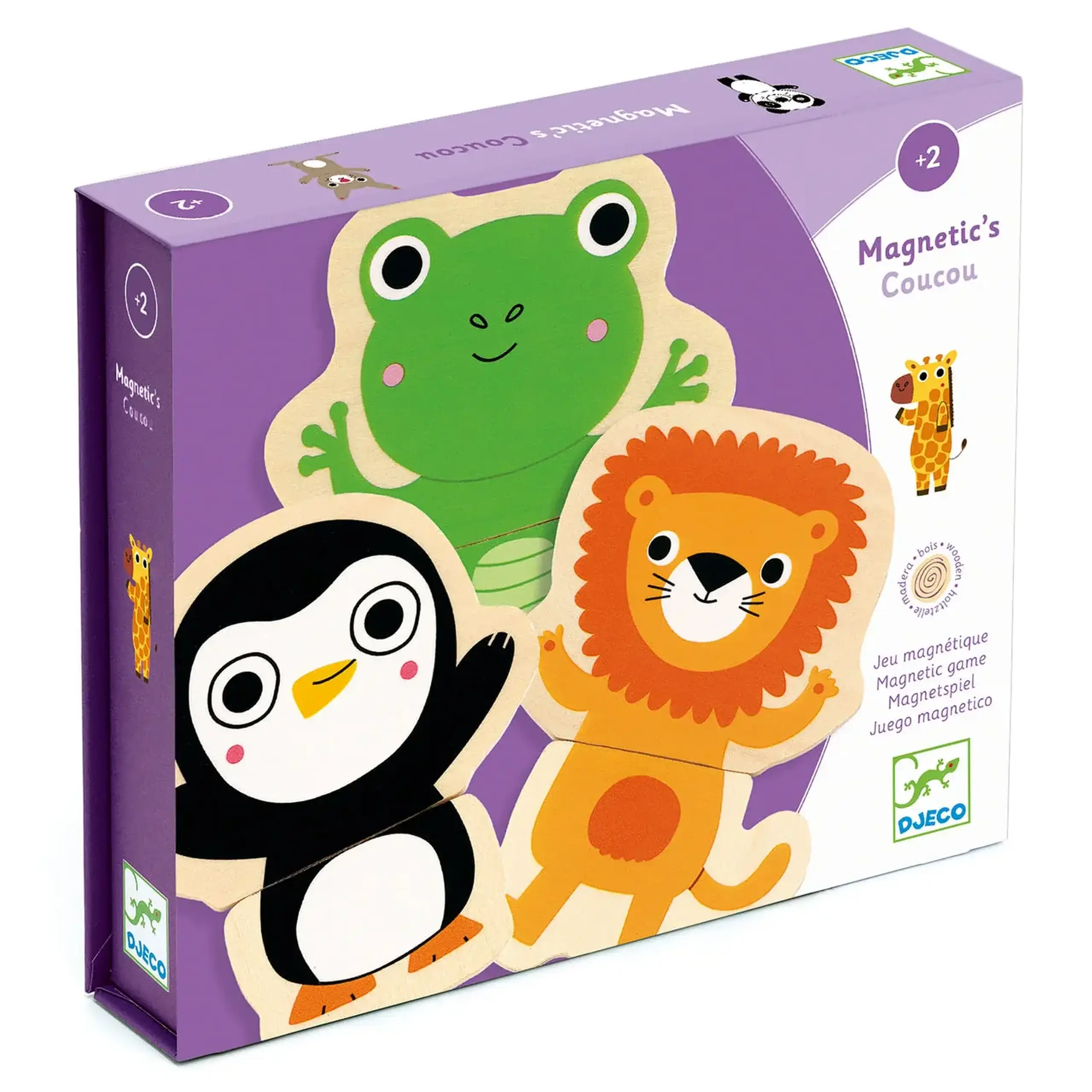 Set magnetic „Animăluțe din junglă” — Djeco