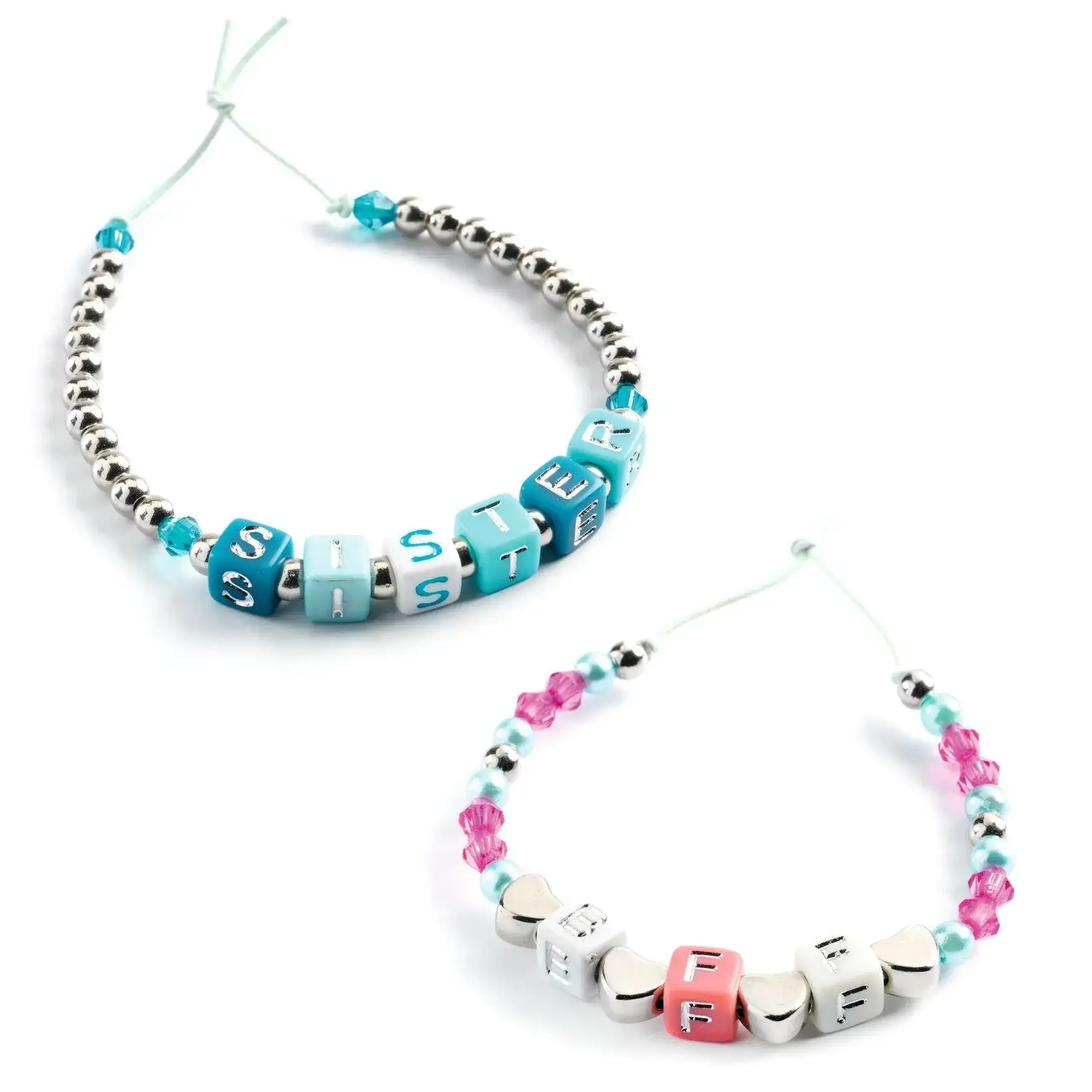 Set cu 1.000 de mărgele alfabet Argent — Djeco