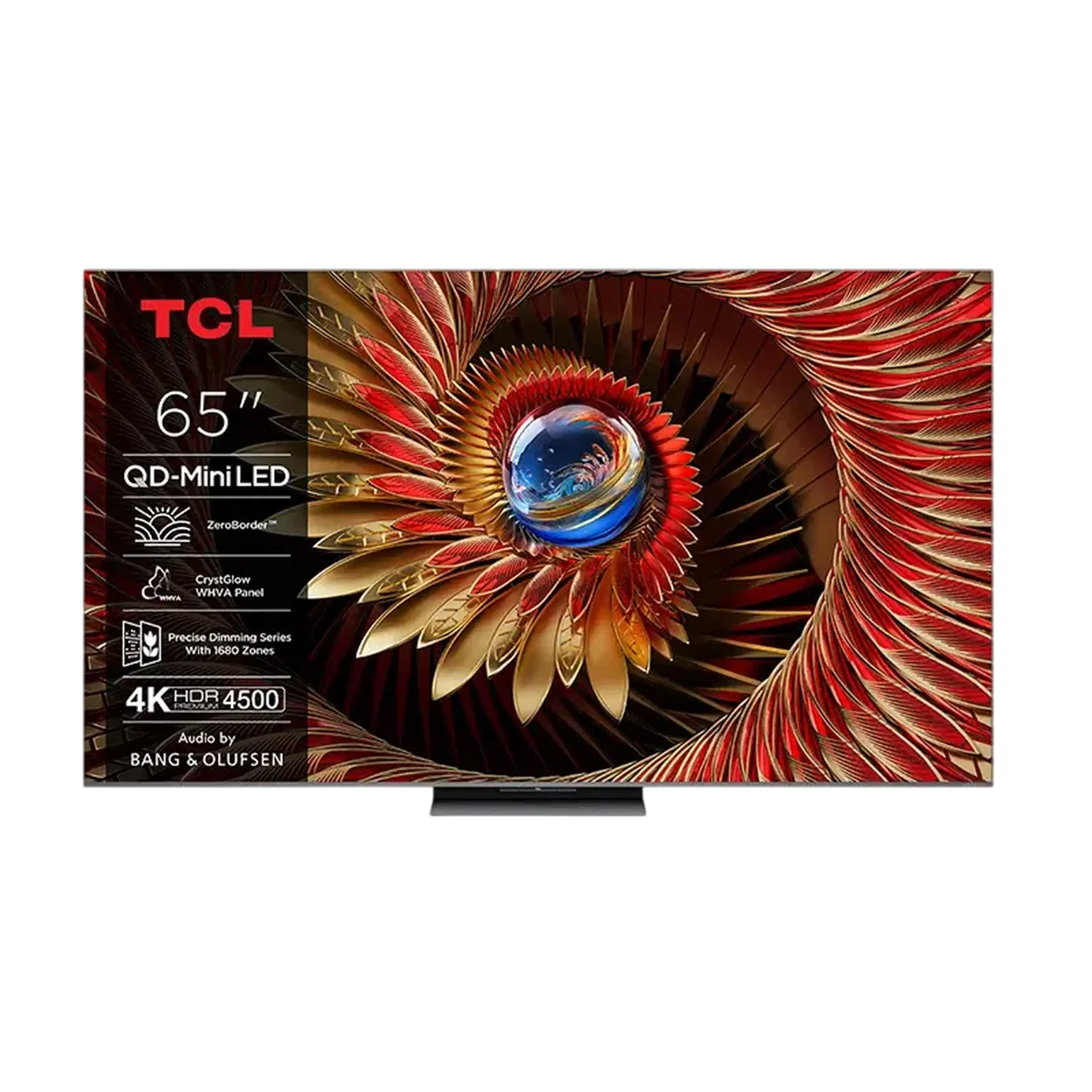 65" MiniLED SMART TV TCL 65Q8C, 3840x2160 4K UHD, Google TV, Negru