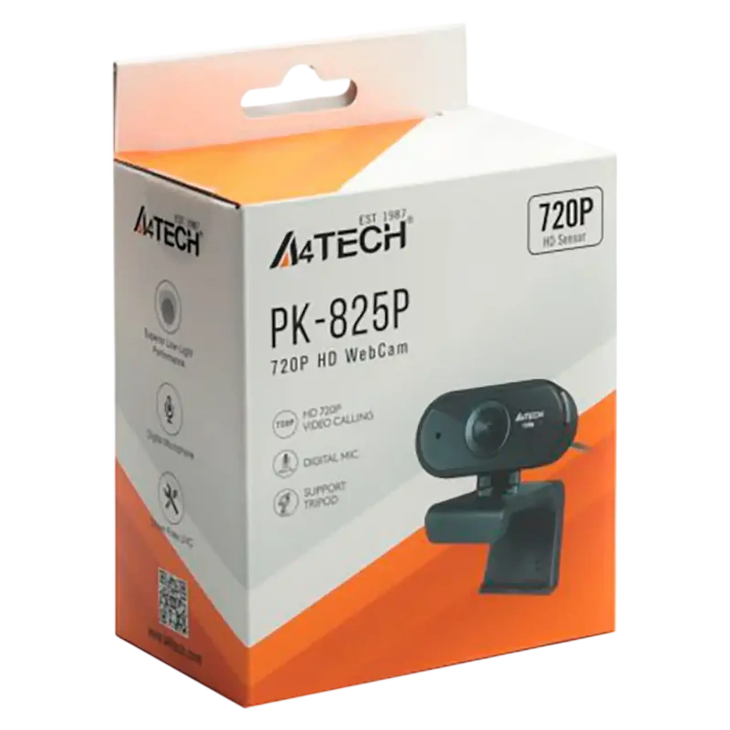 Cameră Web A4Tech PK-825P, 1280x720, Negru