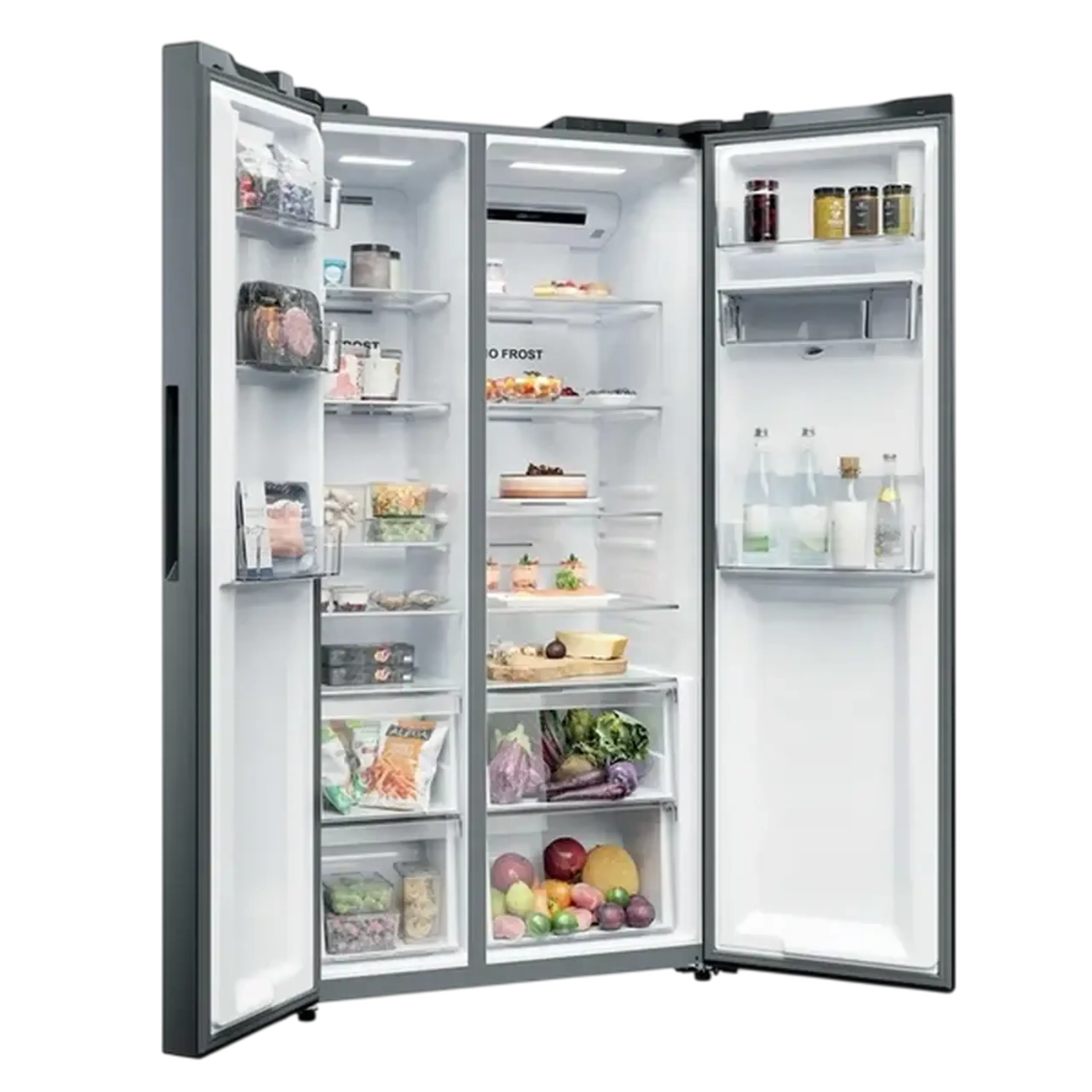 Frigider Candy CNSQ2T918EWX, Oțel inoxidabil