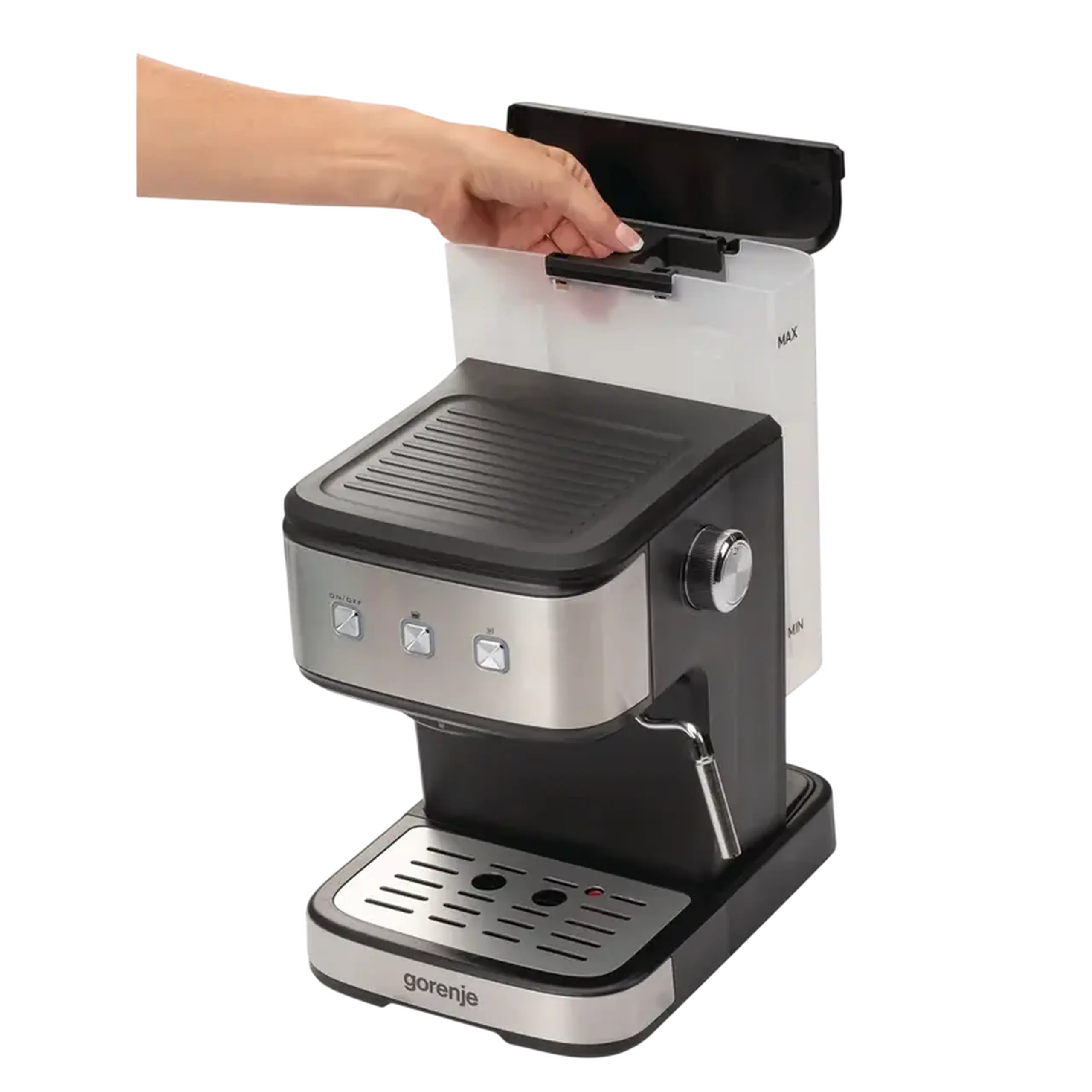 Cafetiera manuala Gorenje ESCM12MBK, 850W, Negru