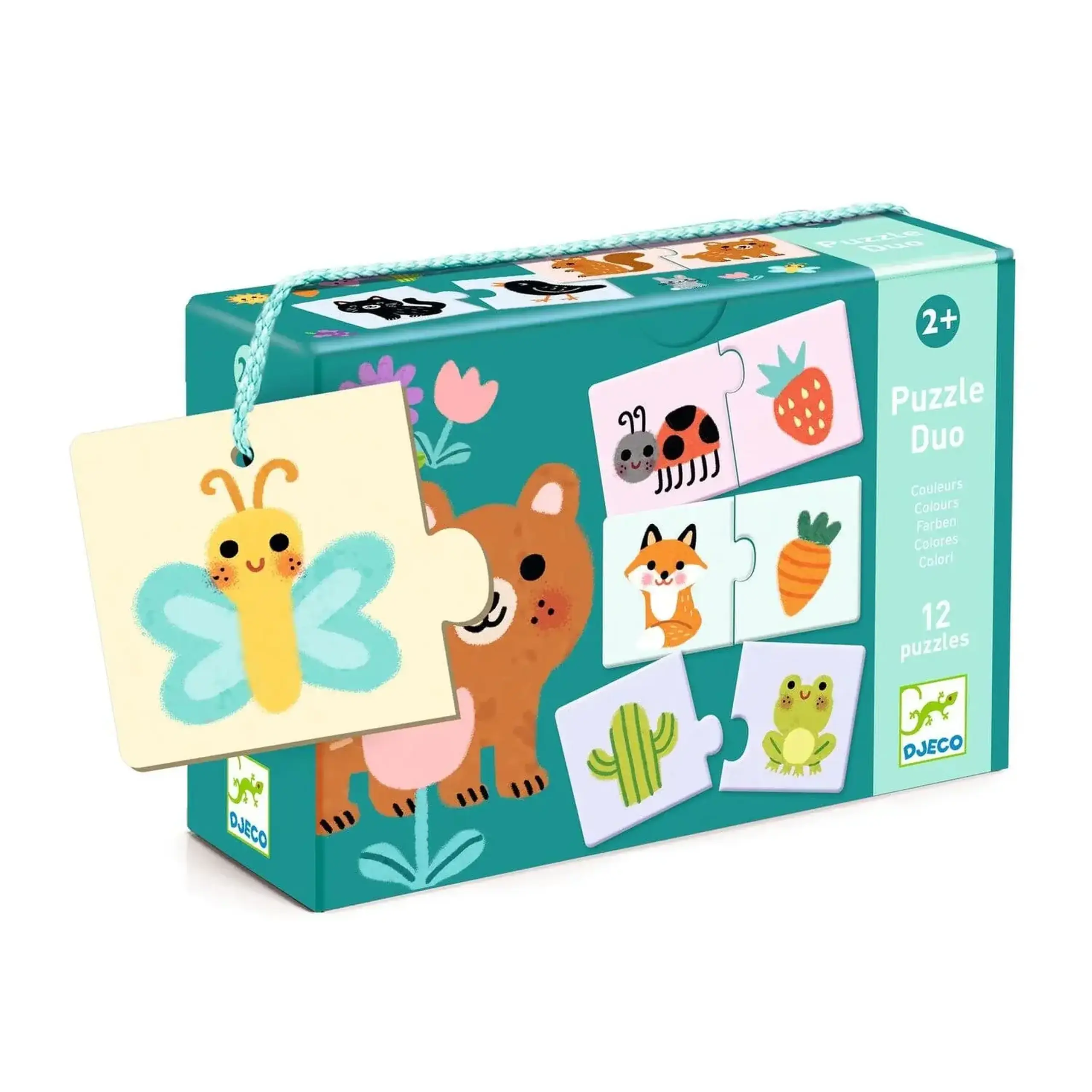 Puzzle duo Primele culori — Djeco