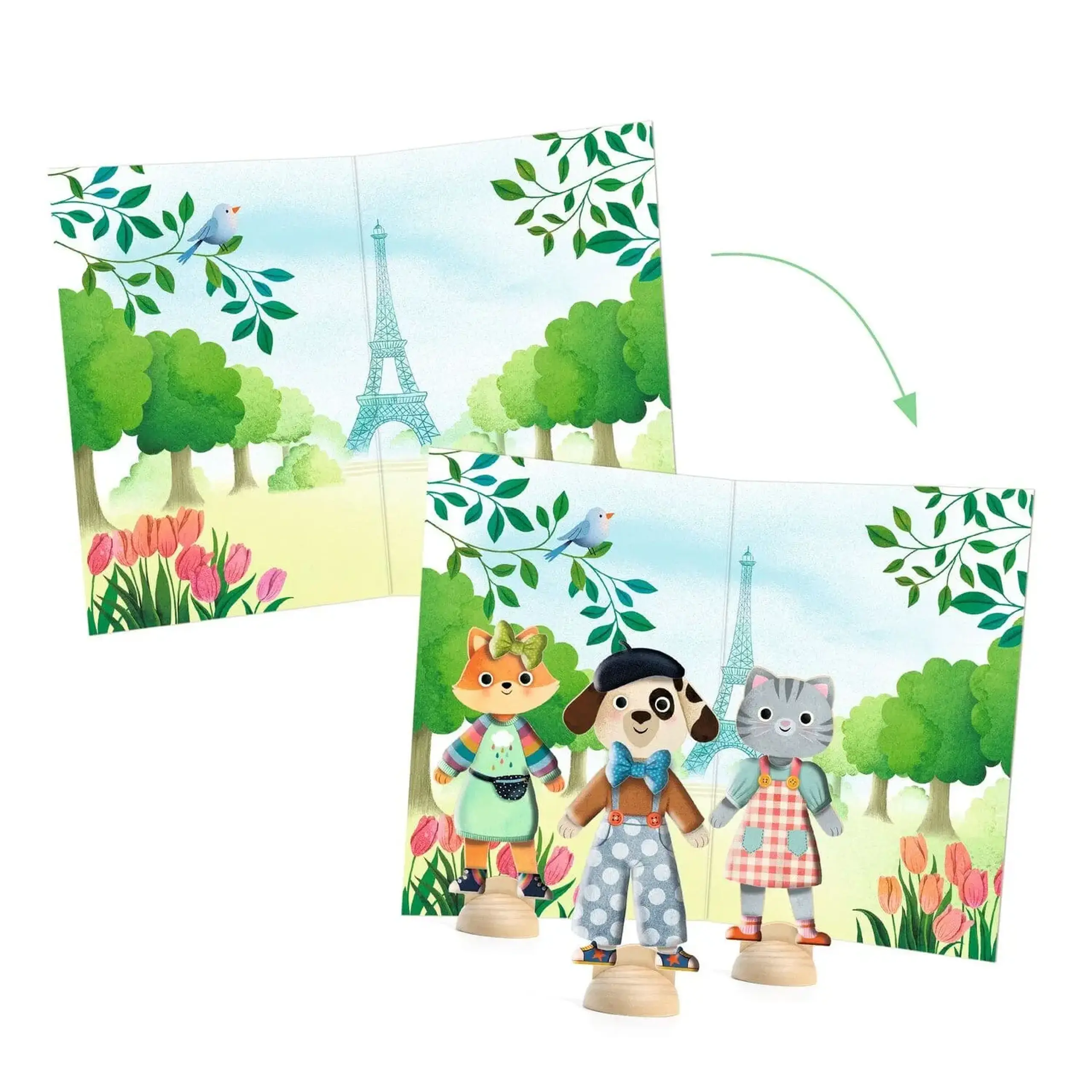 Joc creativ reutilizabil „Bonjour Paris” — Djeco