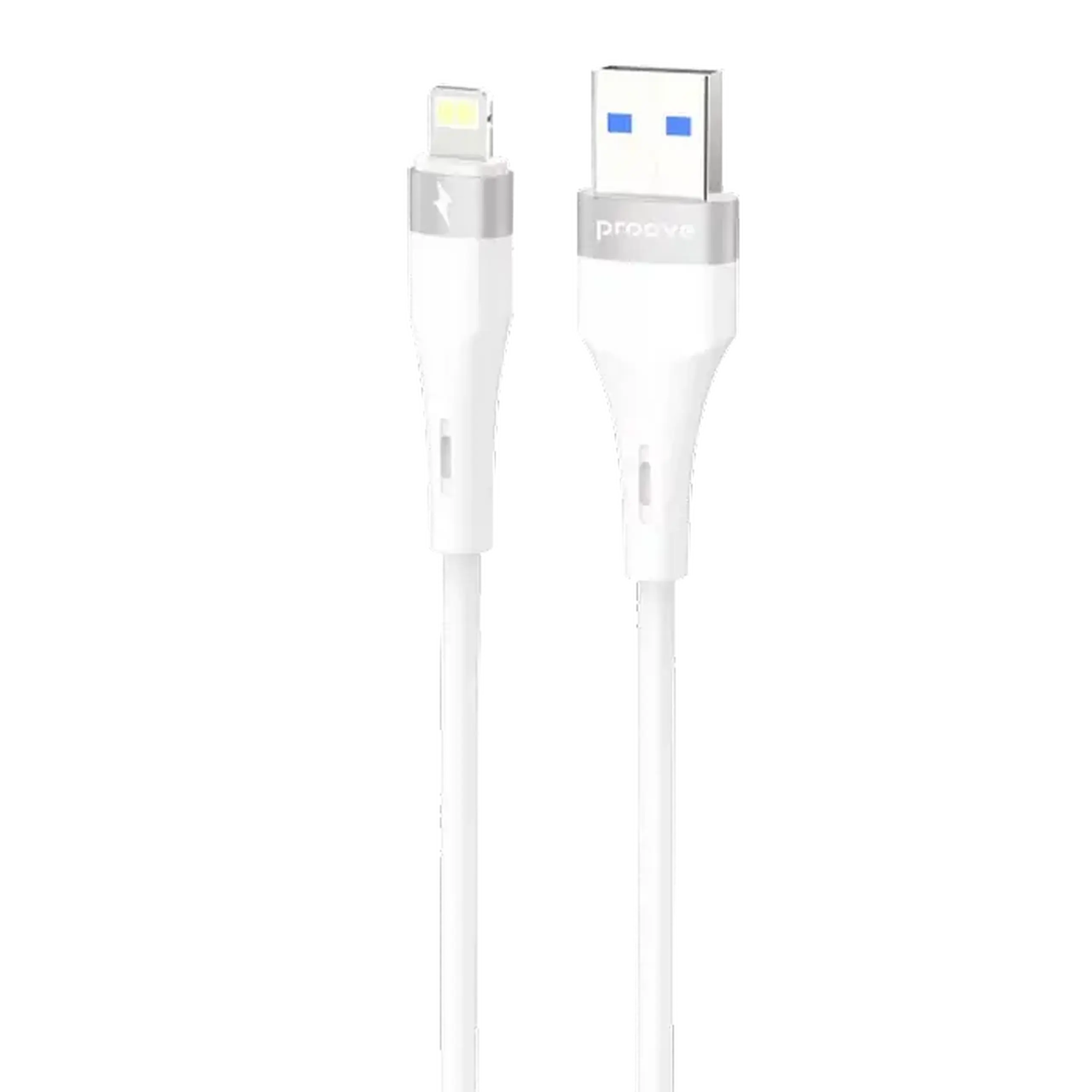 Cablu încărcare și sincronizare Proove Light Silicone Plus, USB Type-A/Lightning, 1m, Alb