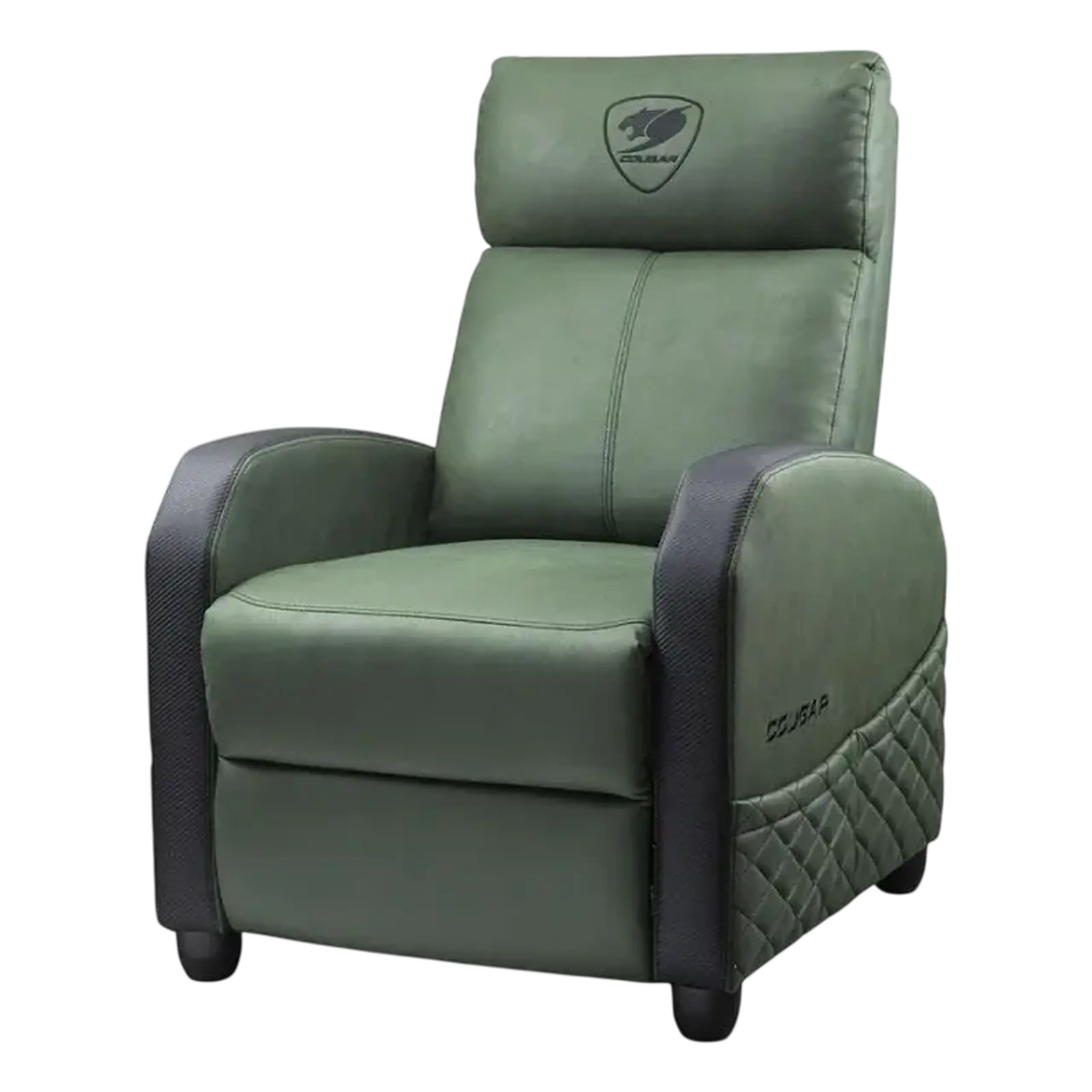 Scaun Gaming Cougar Ranger Elite, Țesătură, PU Piele, Army Green