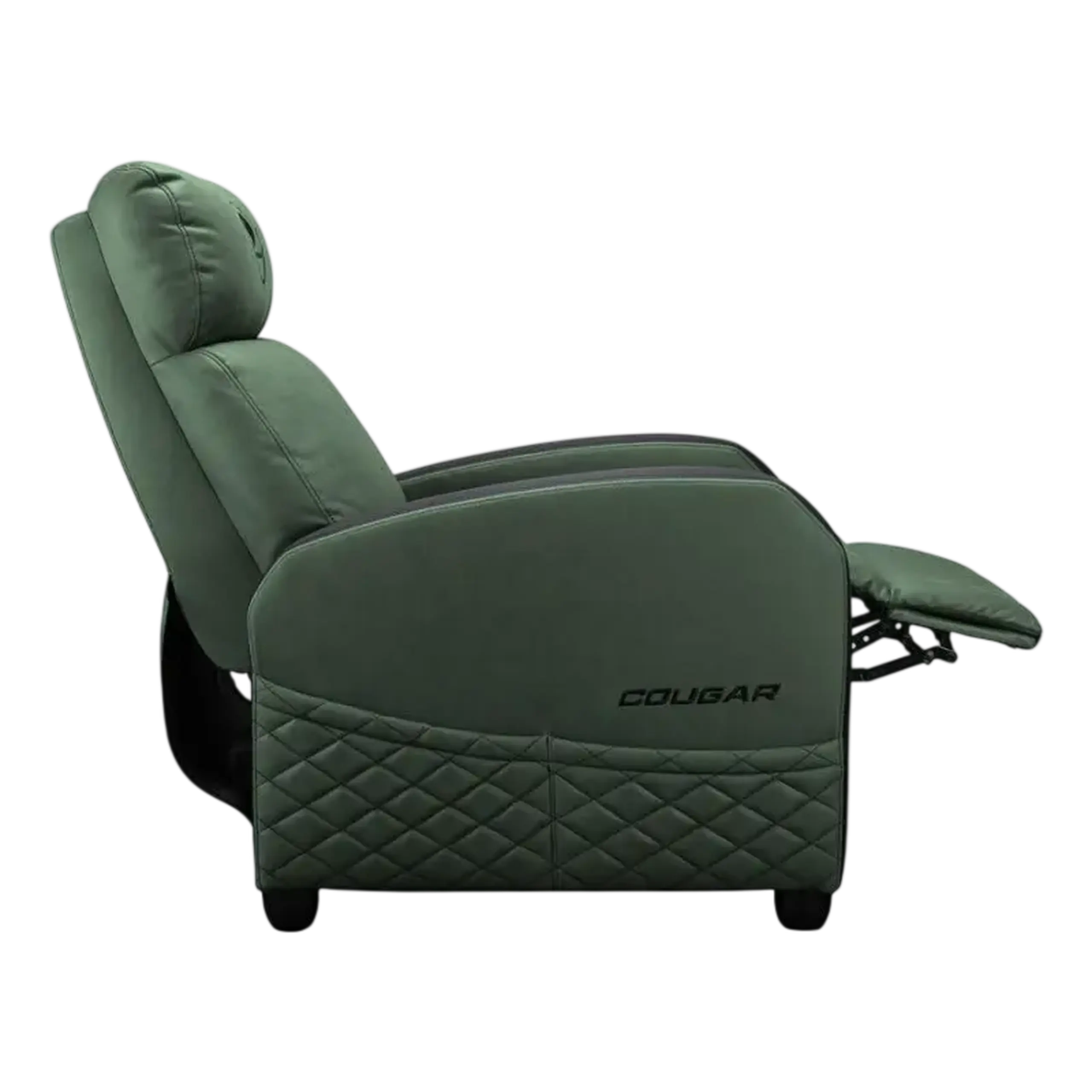 Scaun Gaming Cougar Ranger Elite, Țesătură, PU Piele, Army Green