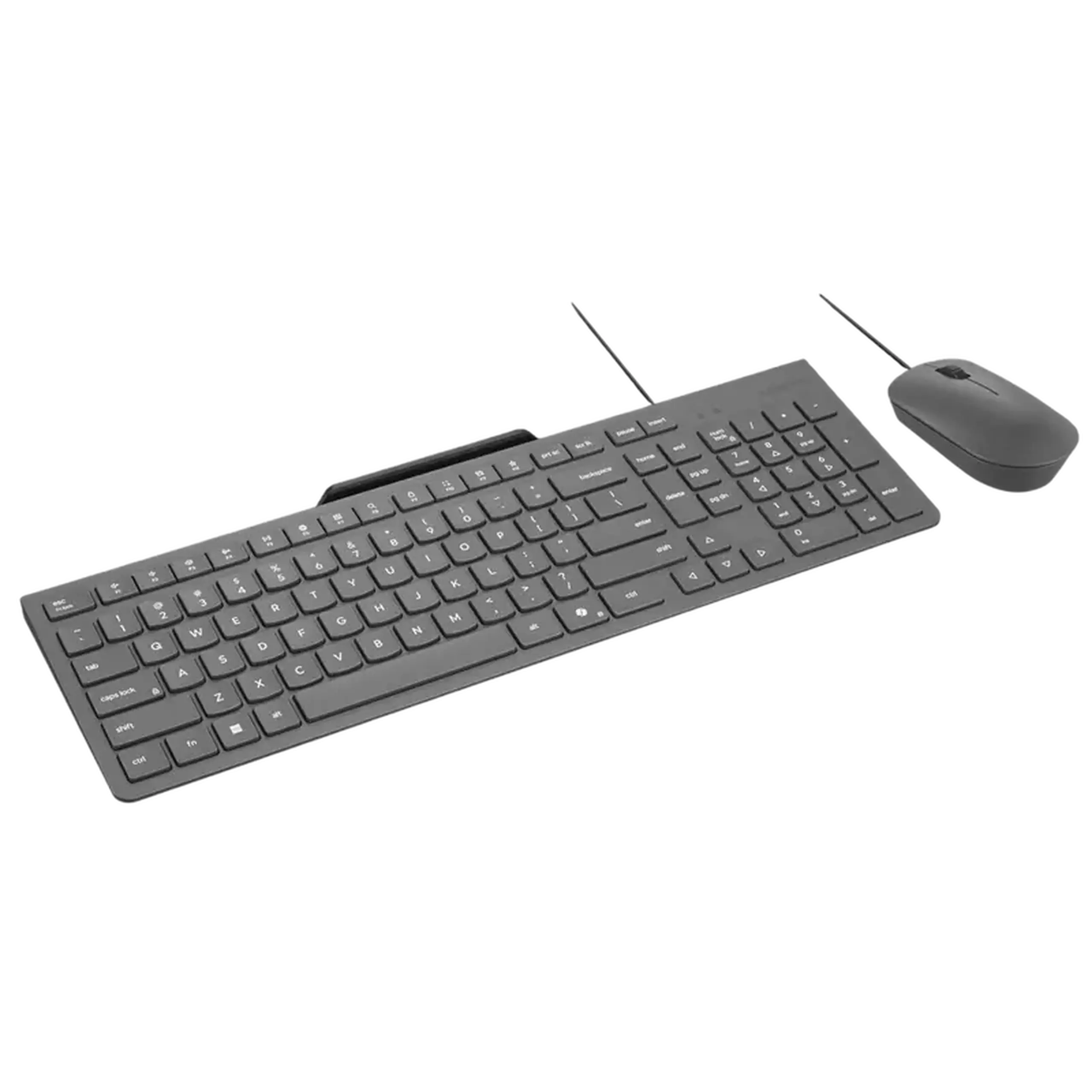 Set Tastatură + Mouse Lenovo 310, Cu fir, Luna Grey