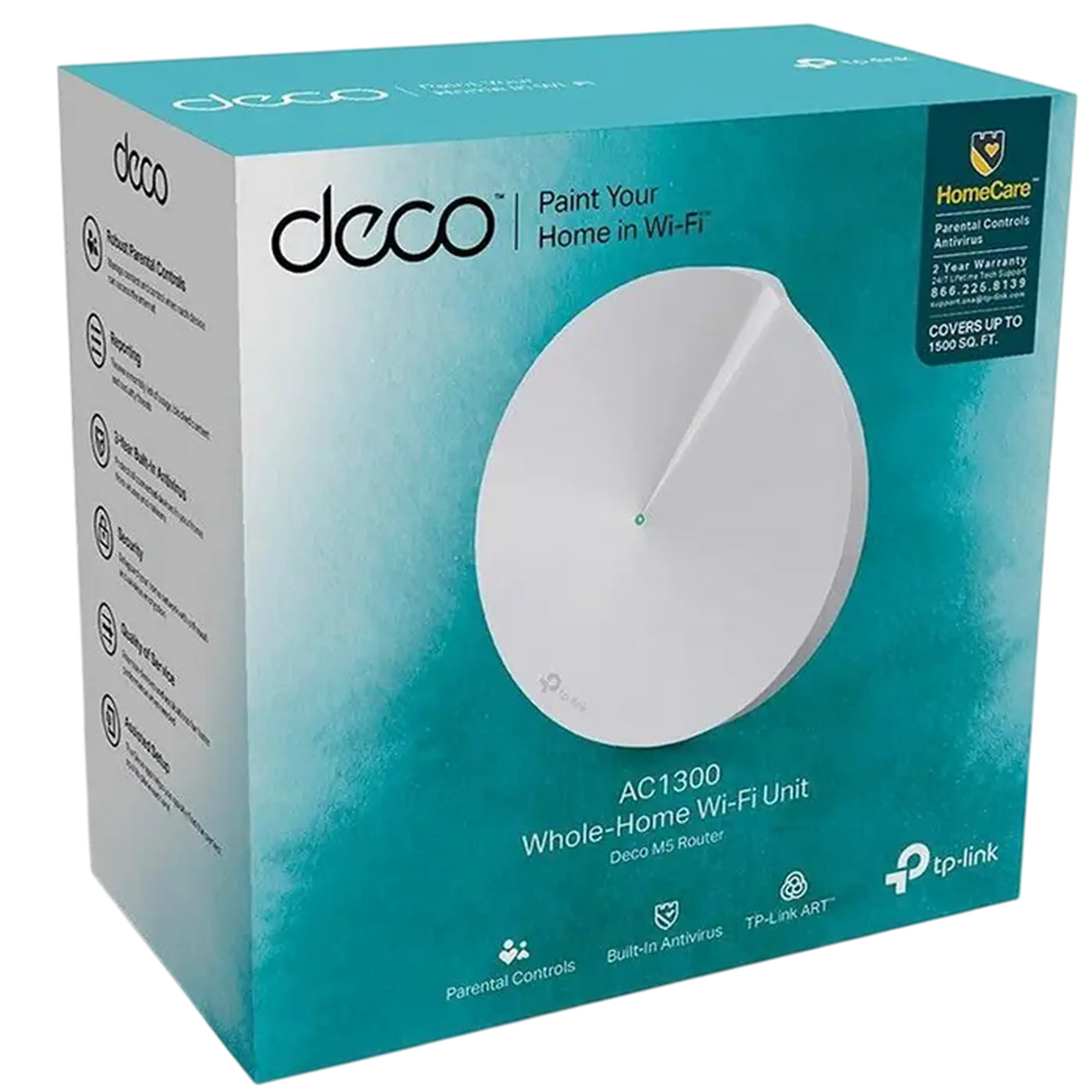 Sistem Wi-Fi Mesh TP-LINK Deco M5 (1-pack), Alb