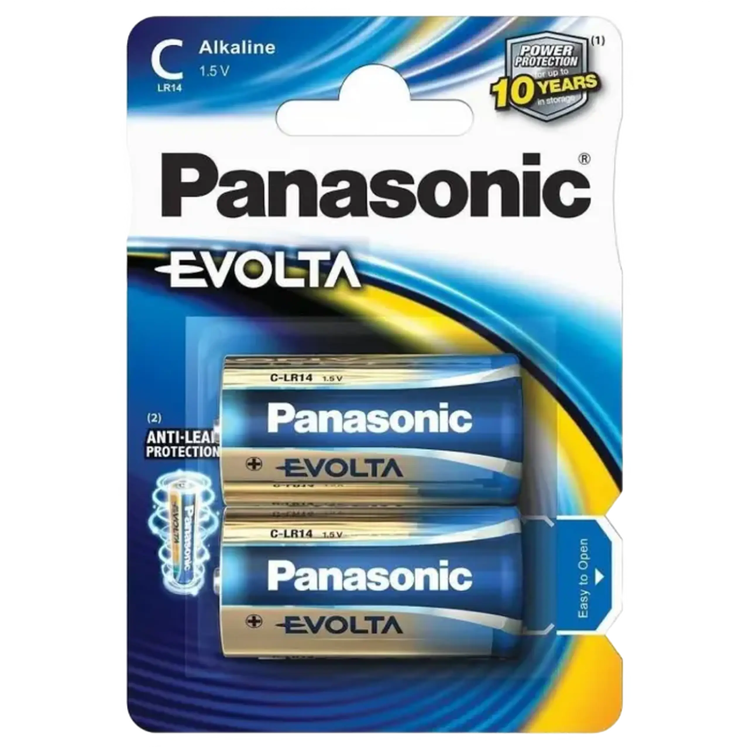 Mărimea C Panasonic „EVOLTA” 1,5 V, alcalină, Blister*2, LR14EGE/2BP