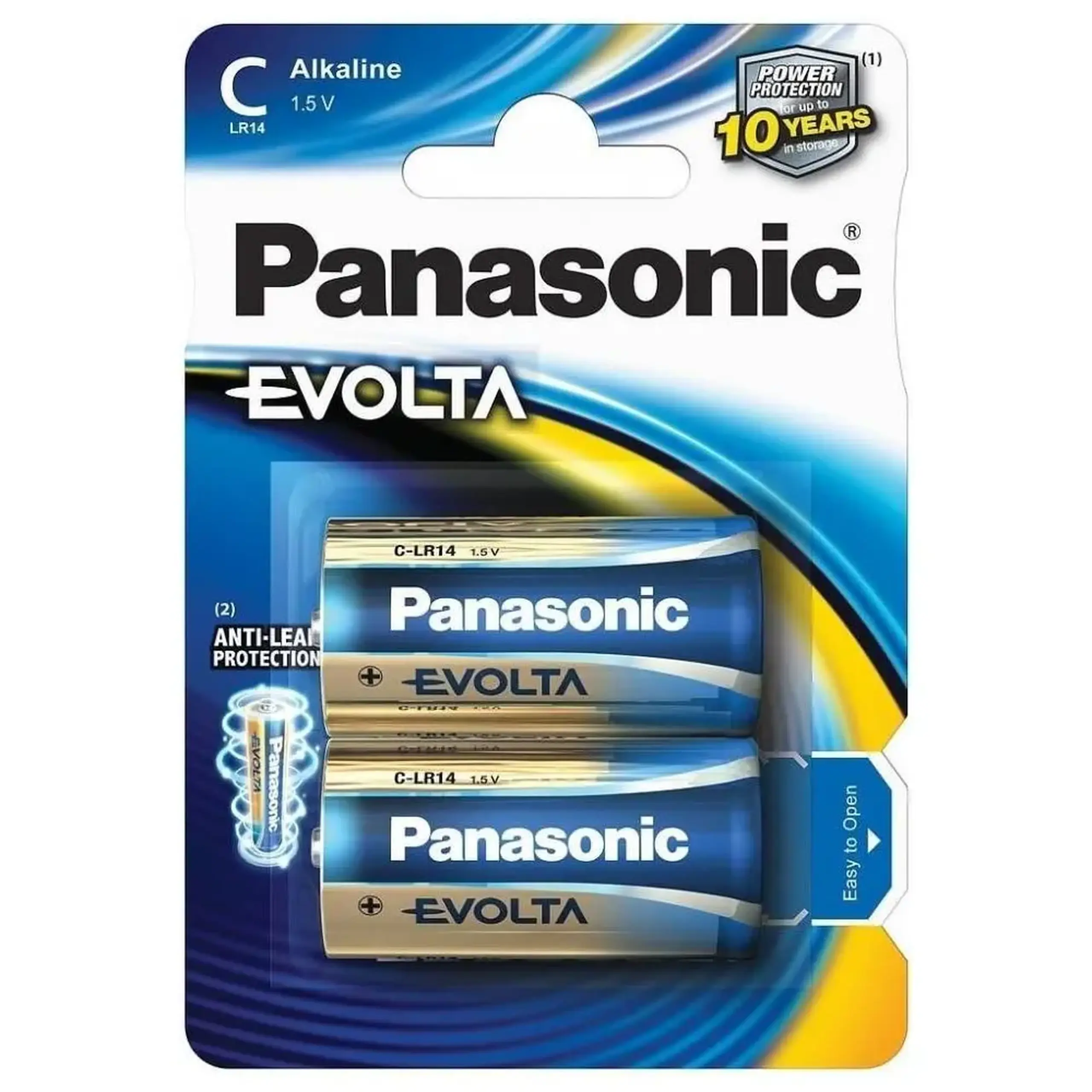 Mărimea C Panasonic „EVOLTA” 1,5 V, alcalină, Blister*2, LR14EGE/2BP