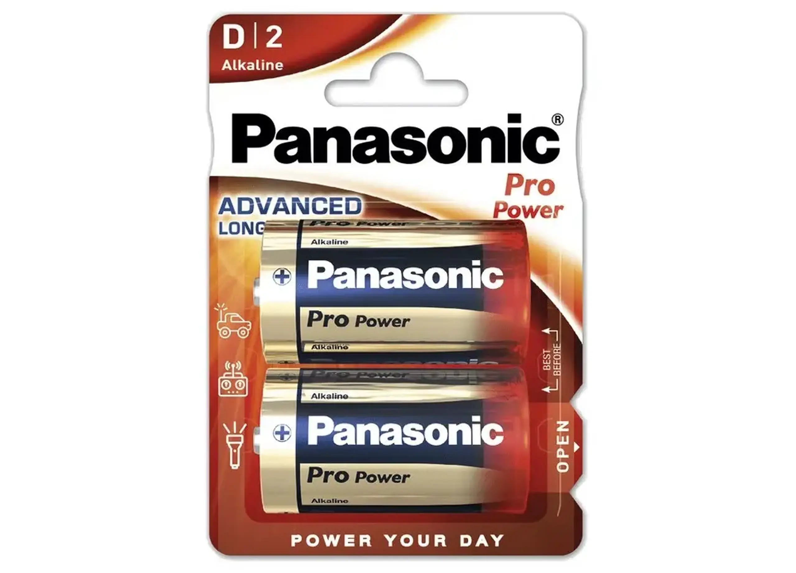 Panasonic „PRO Power” dimensiune D 1,5 V, alcalină, Blister*2, LR20XEG/2BP