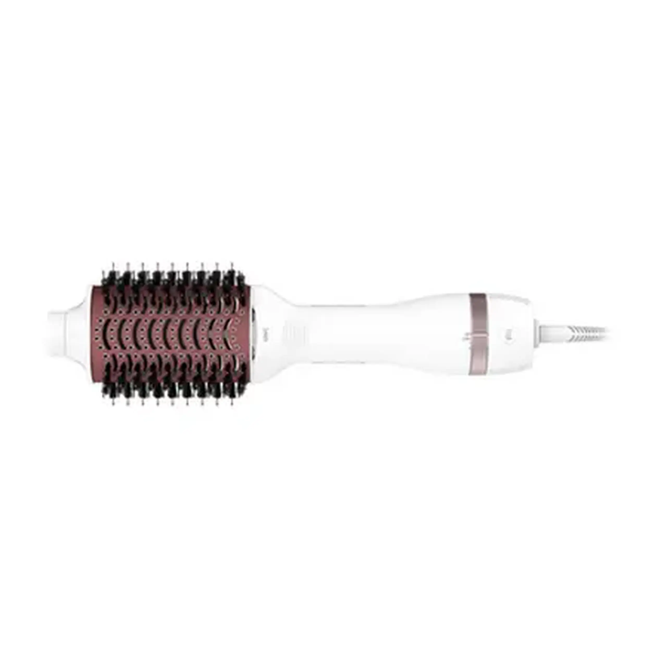 Uscător de păr-perie Rowenta Volumizer Oval Brush CF6135F0, 800 W, Alb