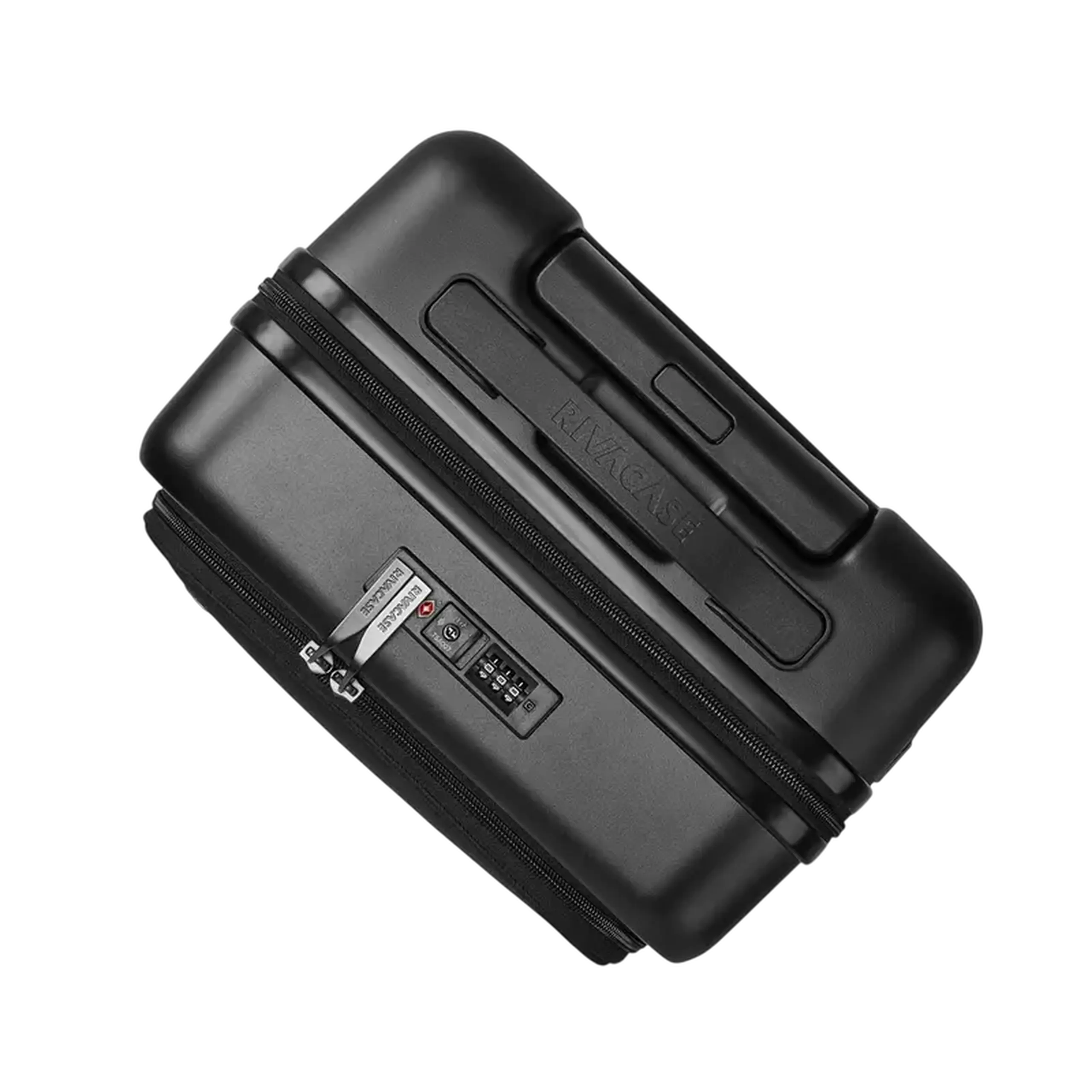 Valiză pentru bagaj Rivacase Clark 8180 ECO, 34L, Negru