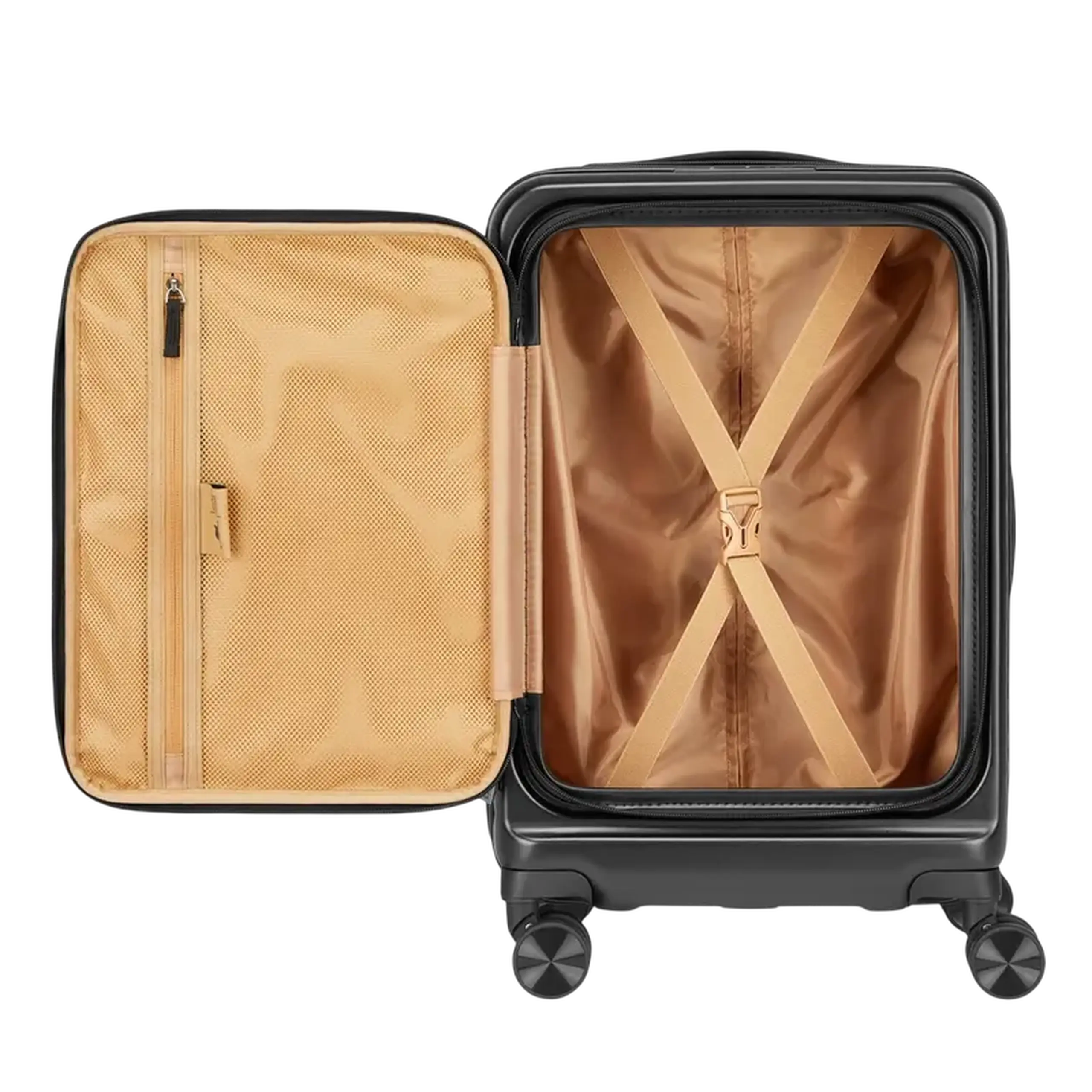 Valiză pentru bagaj Rivacase Clark 8180 ECO, 34L, Negru