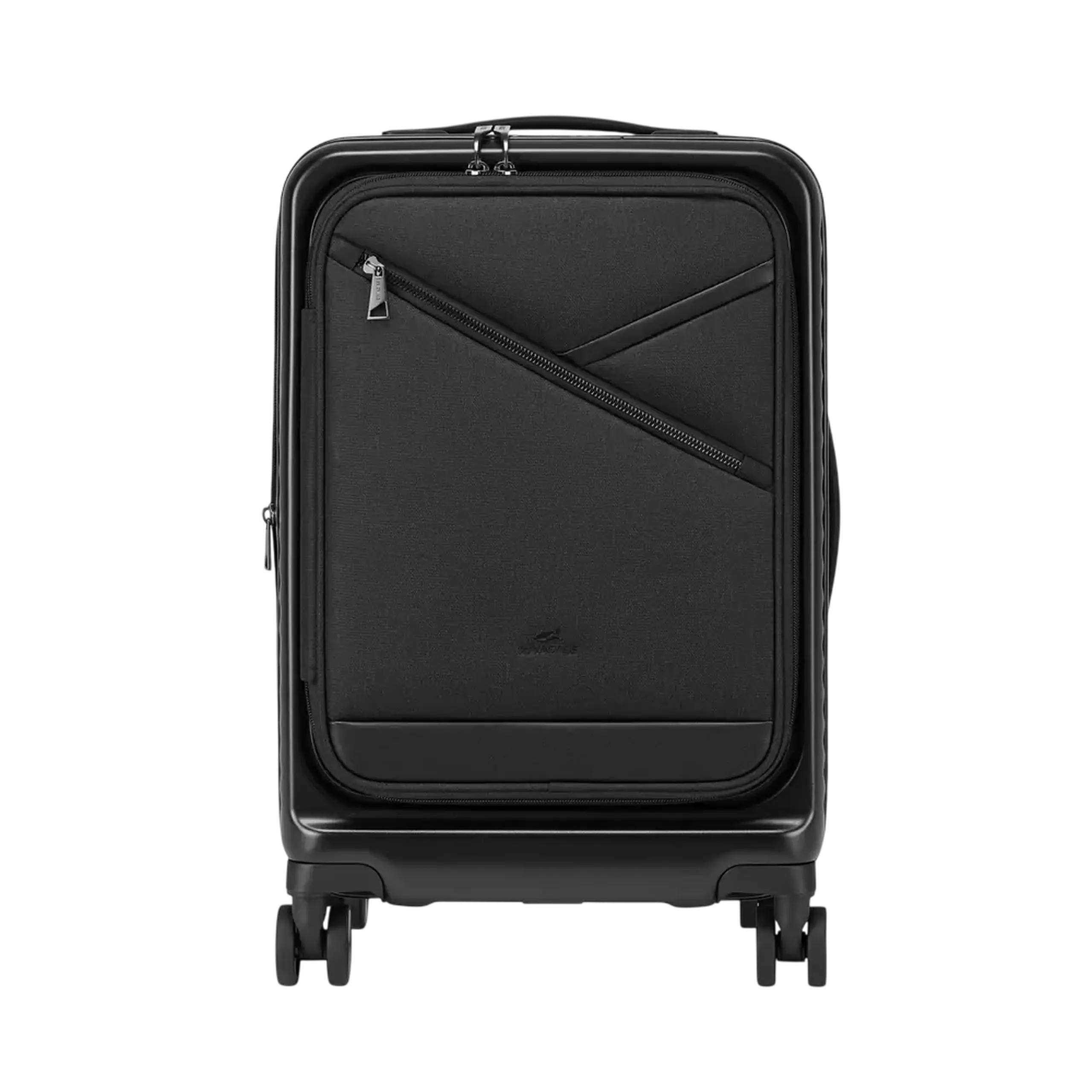 Valiză pentru bagaj Rivacase Clark 8180 ECO, 34L, Negru