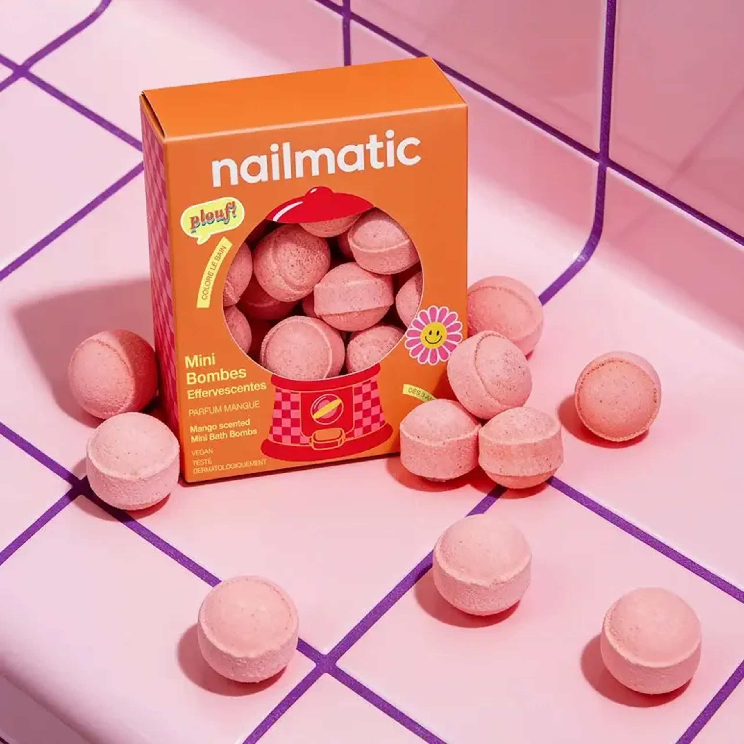 14 mini-bile efervescente Sweet Mango — Nailmatic Kids