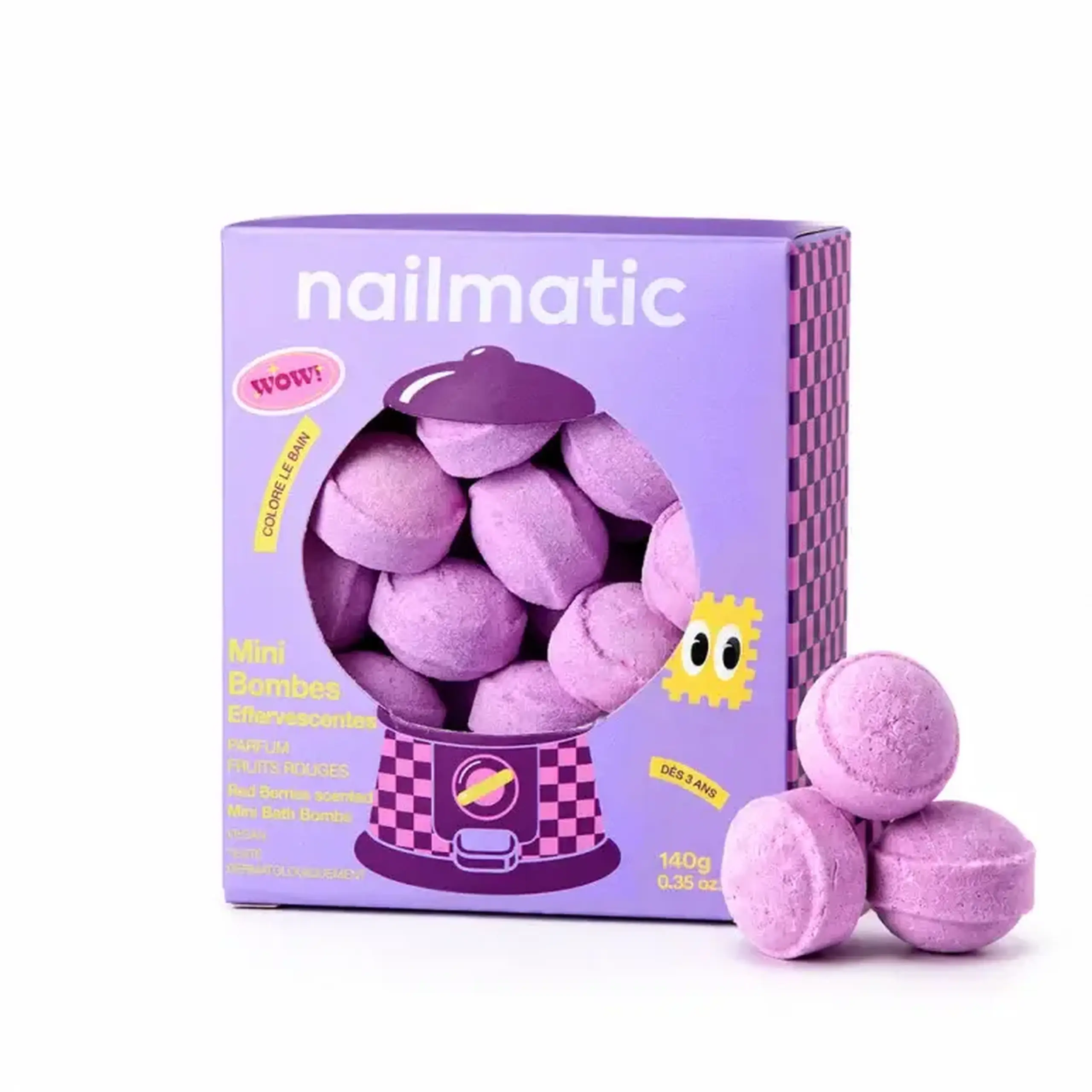 14 mini-bile efervescente Berry Bloom — Nailmatic Kids