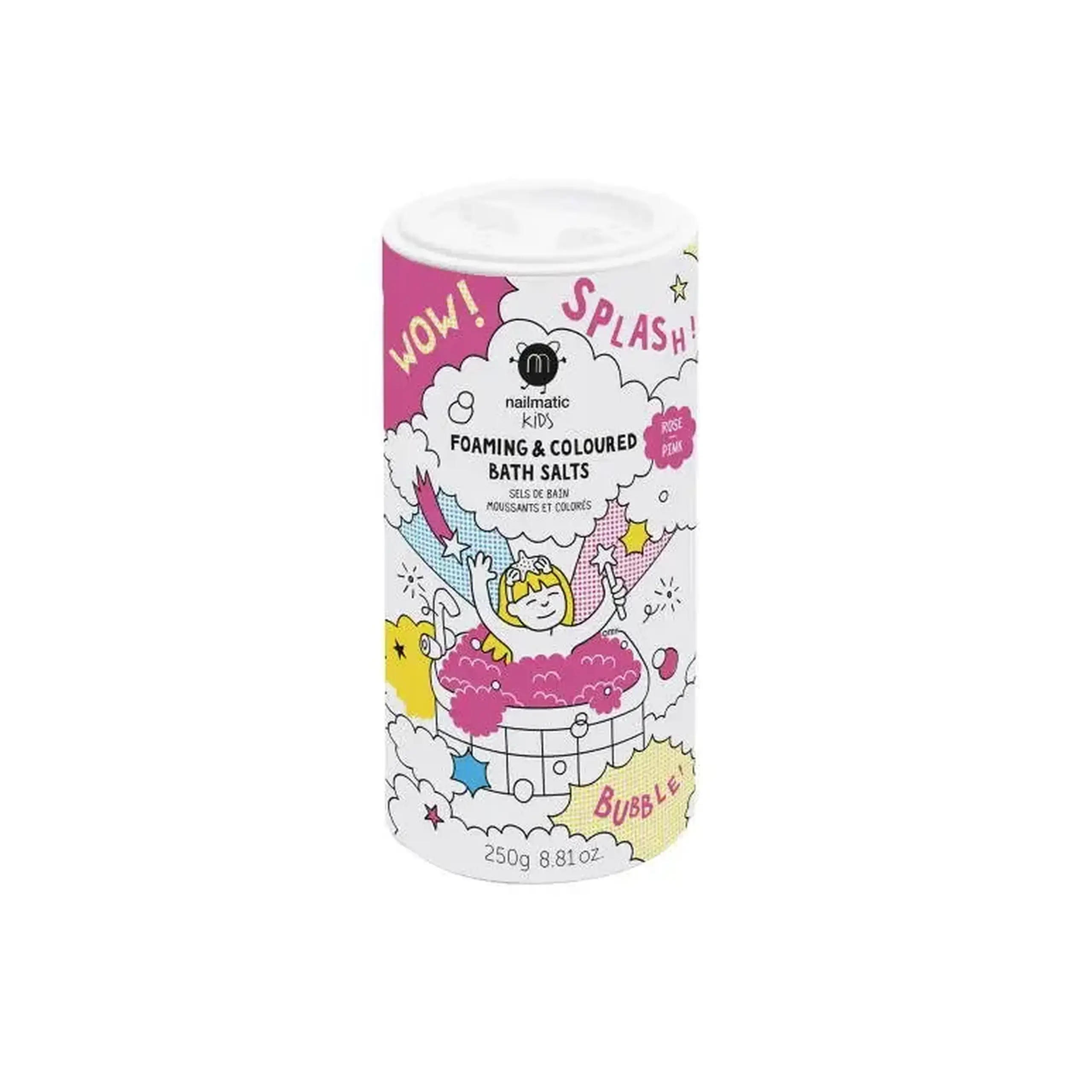 Săruri spumante de baie roz — Nailmatic Kids
