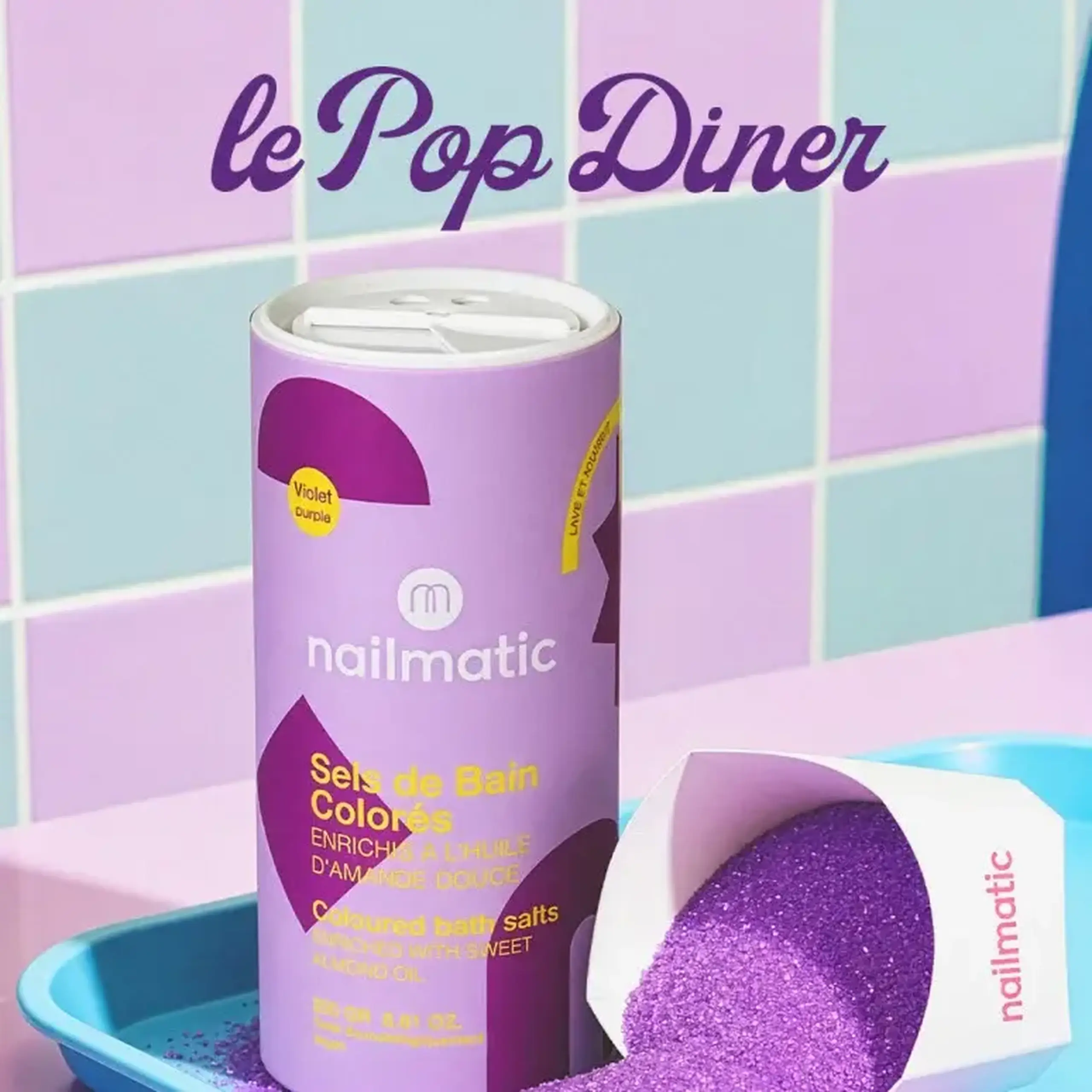 Sare de baie mov — Nailmatic Kids