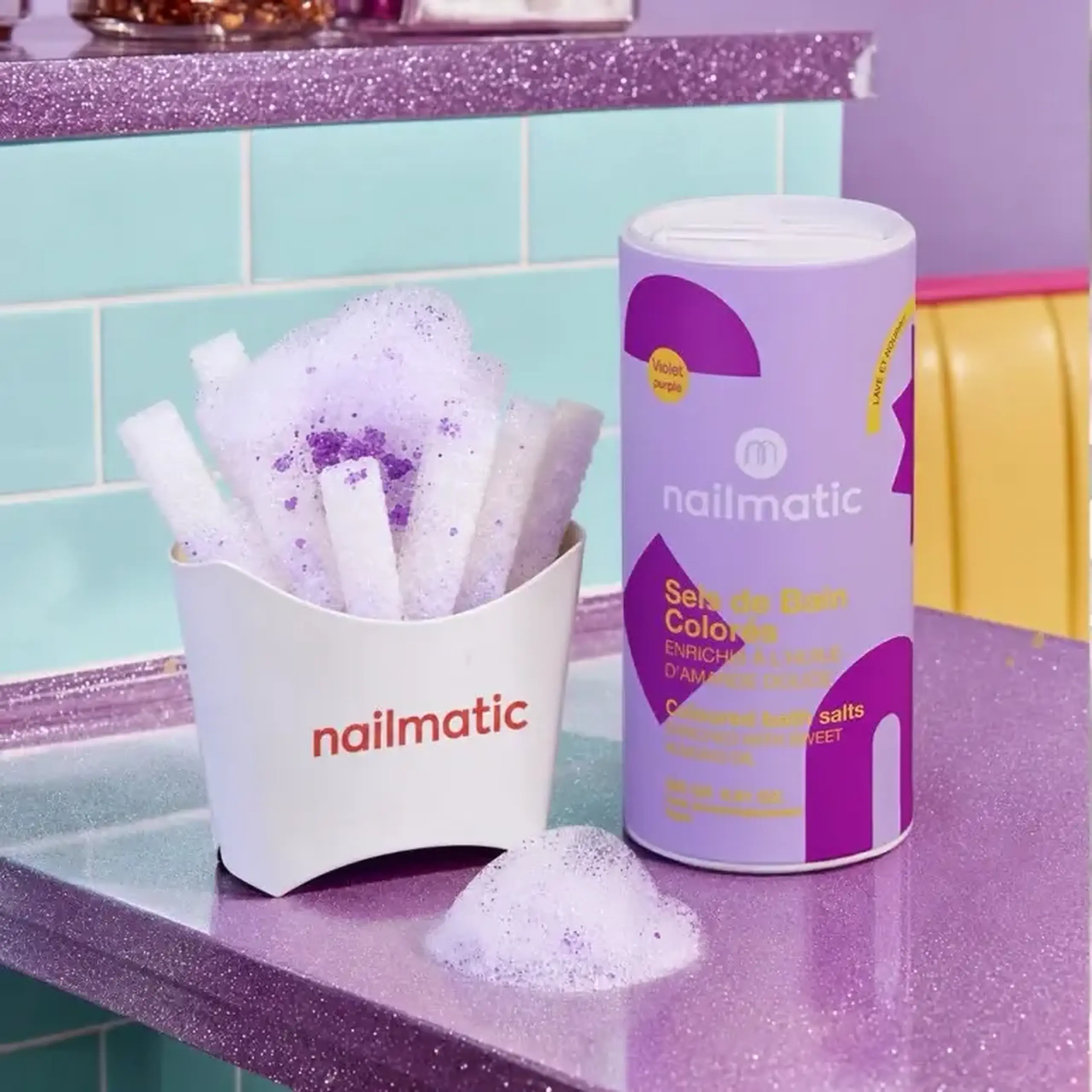 Sare de baie mov — Nailmatic Kids