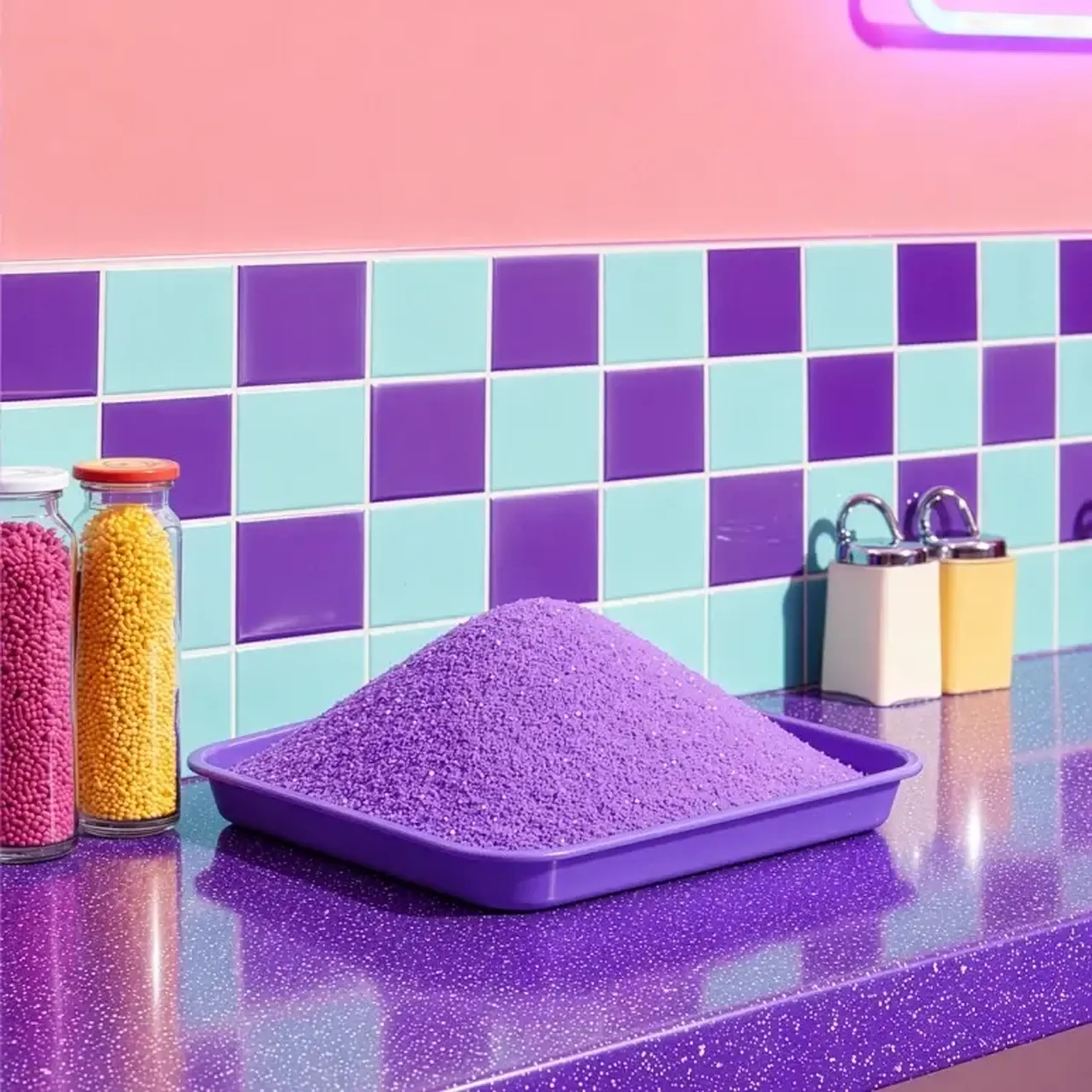 Sare de baie mov — Nailmatic Kids