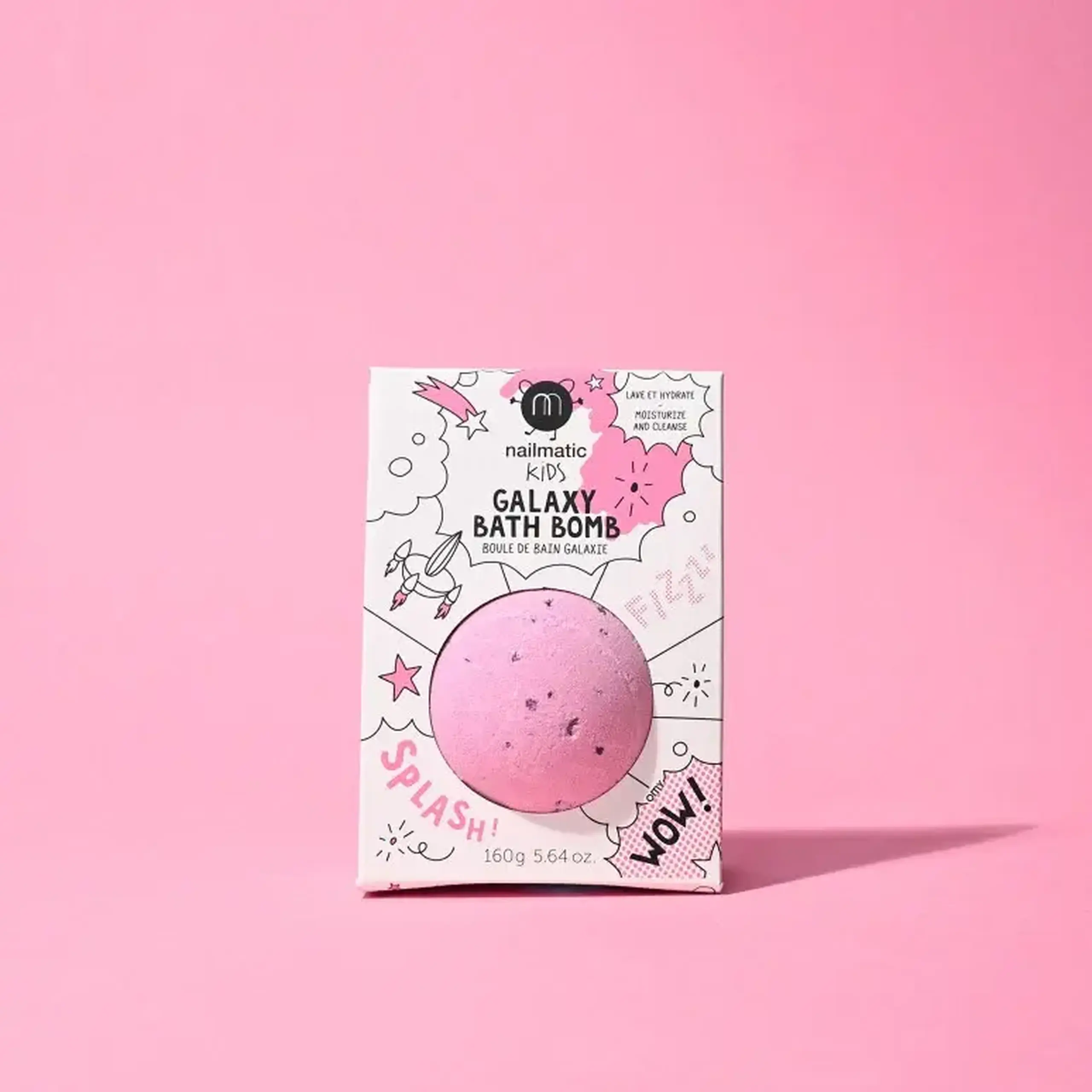 Bilă efervescentă de baie Cosmic, roz — Nailmatic Kids