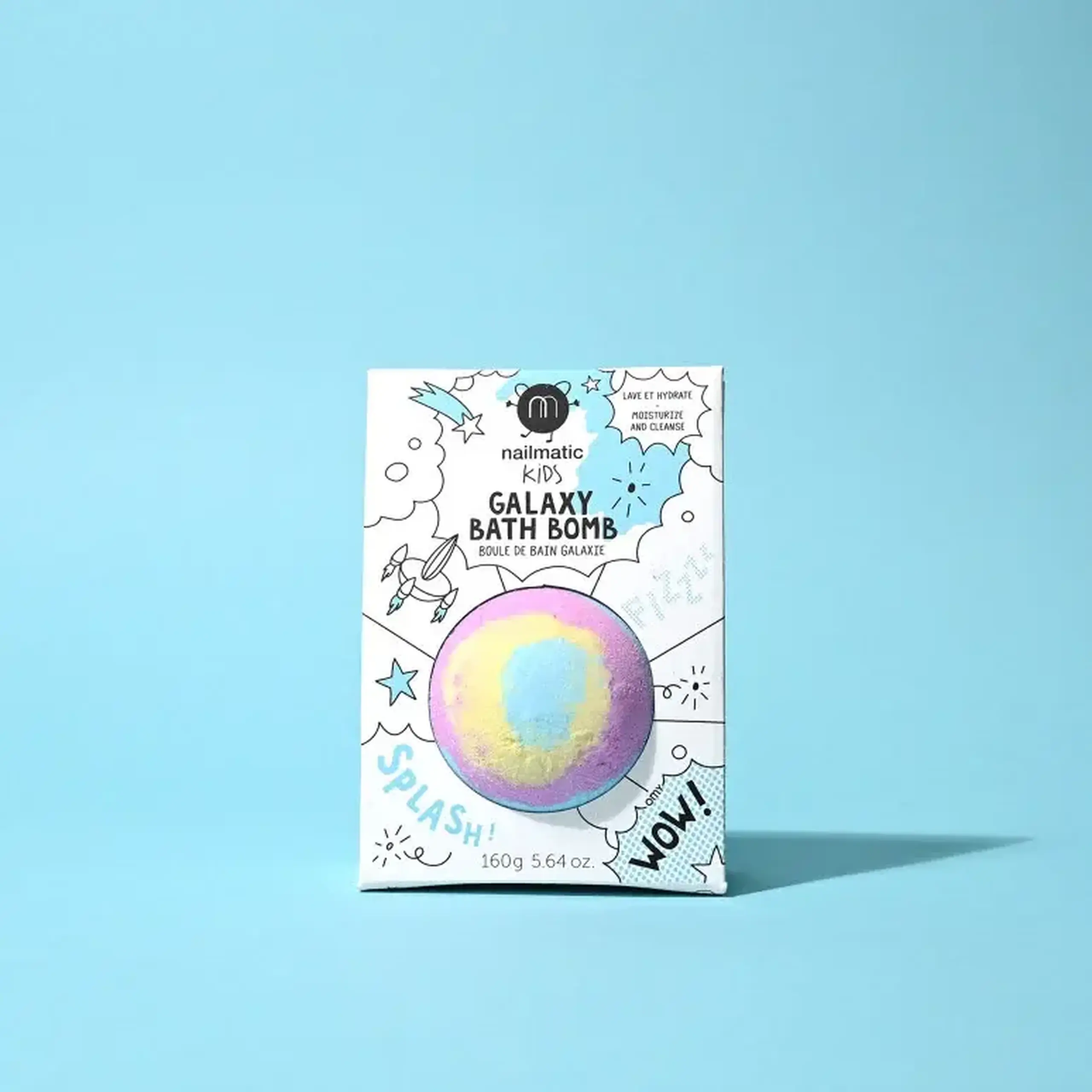 Bilă efervescentă de baie Galaxy, multicoloră — Nailmatic Kids