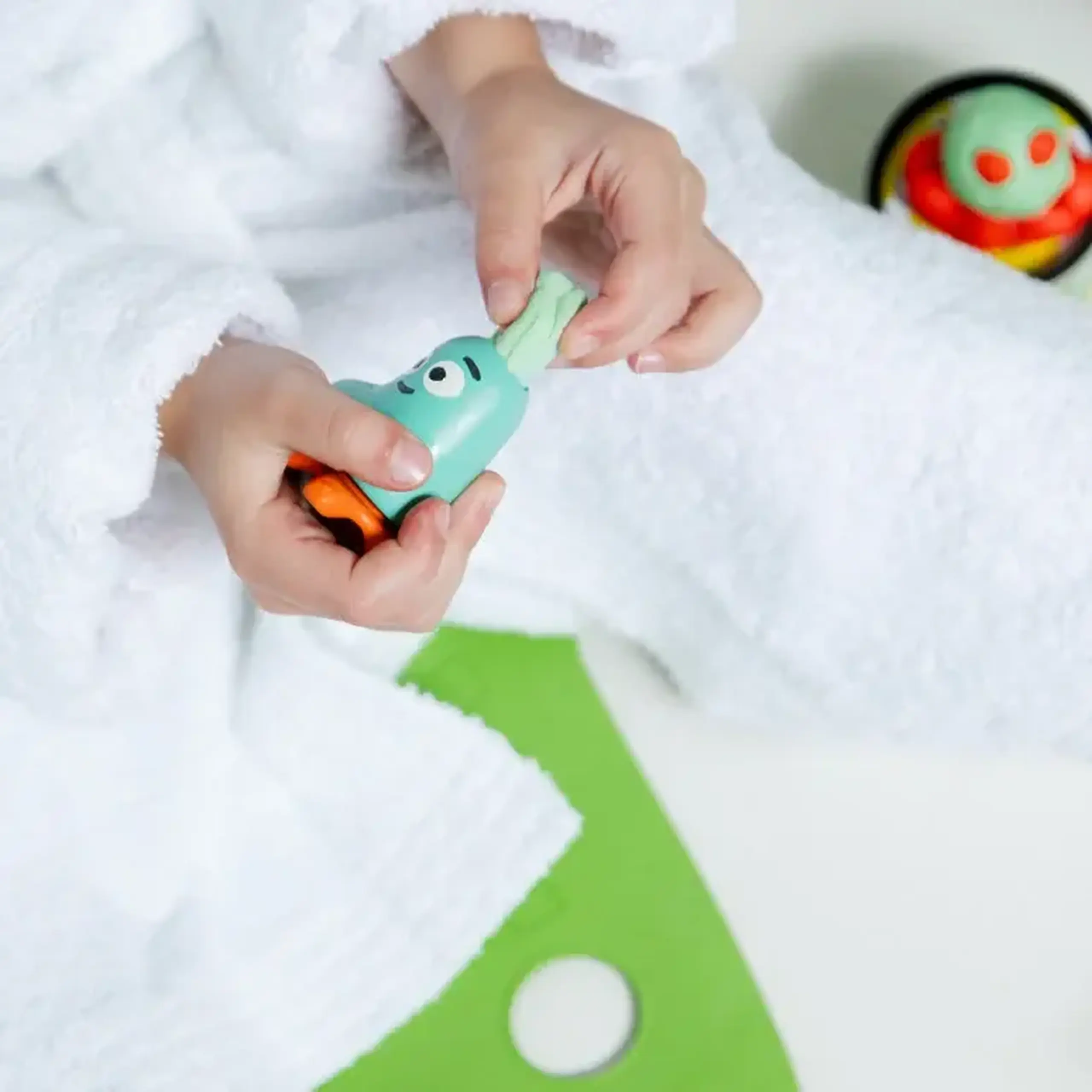 Set Pataploof cu plastilină lavantă verde și roșie, Bloop — Nailmatic Kids