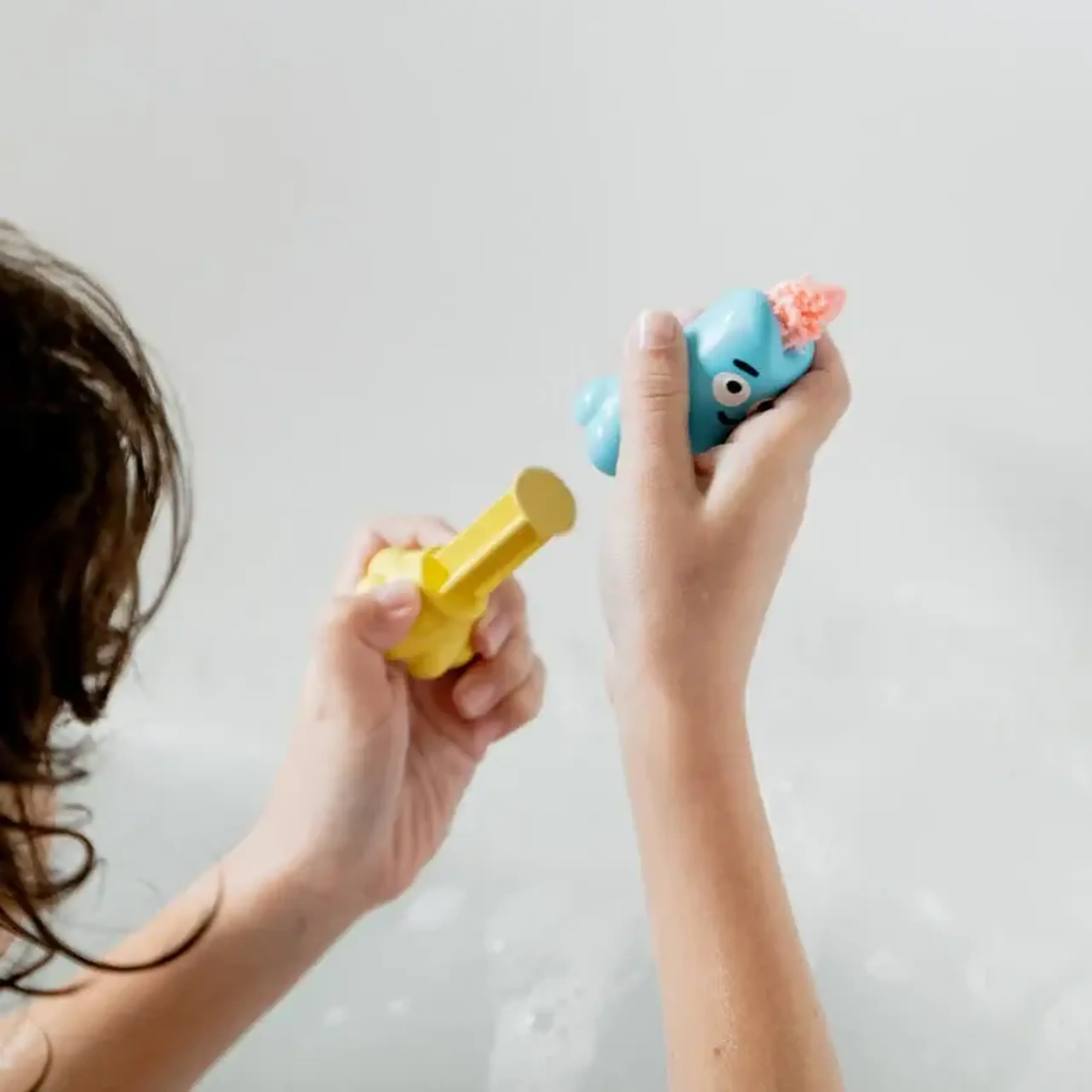 Set Pataploof cu plastilină lavantă portocalie și galbenă, Ploofy — Nailmatic Kids