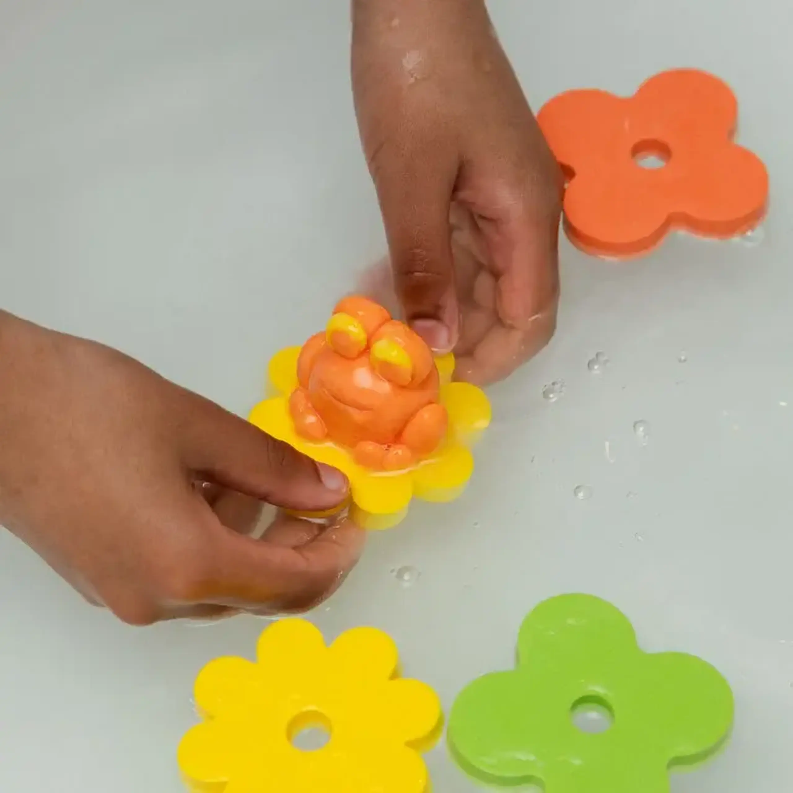 Set Pataploof cu plastilină lavantă portocalie și galbenă, Ploofy — Nailmatic Kids