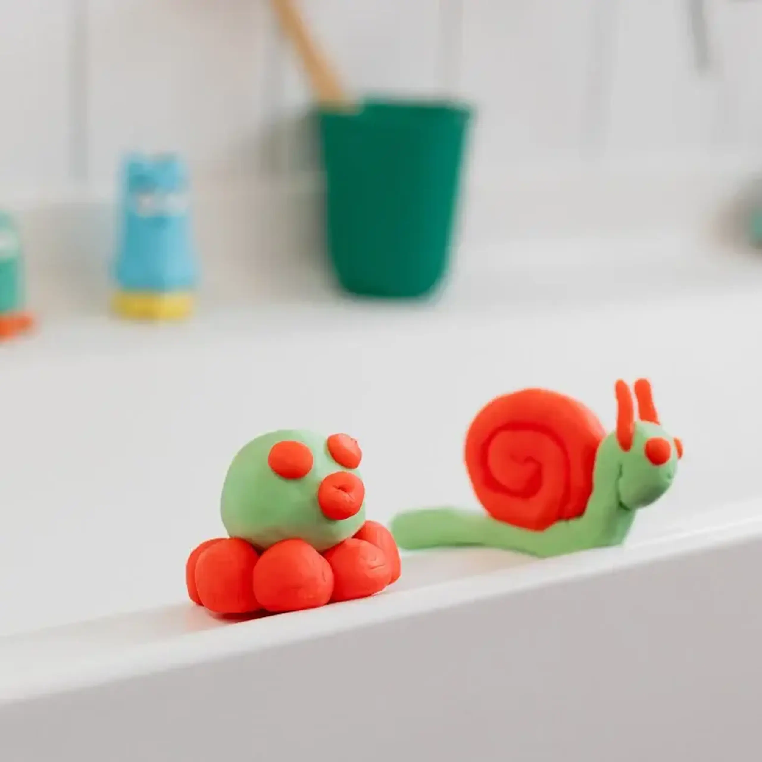 Set Pataploof cu plastilină lavantă verde și roșie, Bloop — Nailmatic Kids