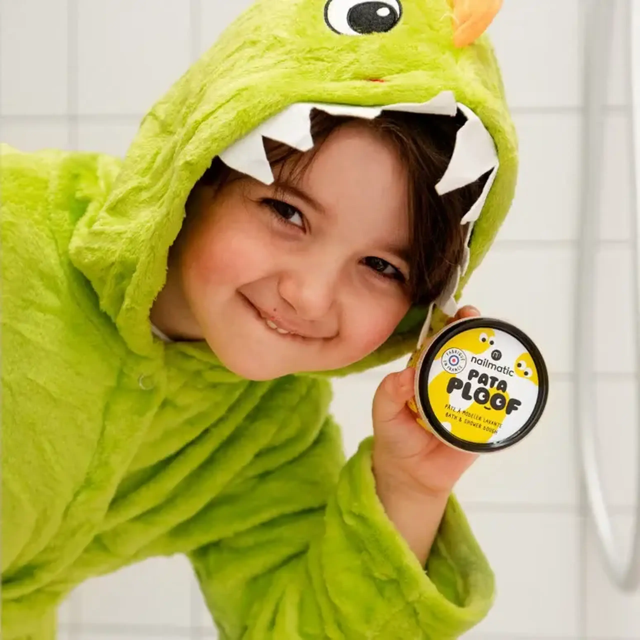 Plastilină lavantă Pataploof roz The Jovial One, 80 g — Nailmatic Kids